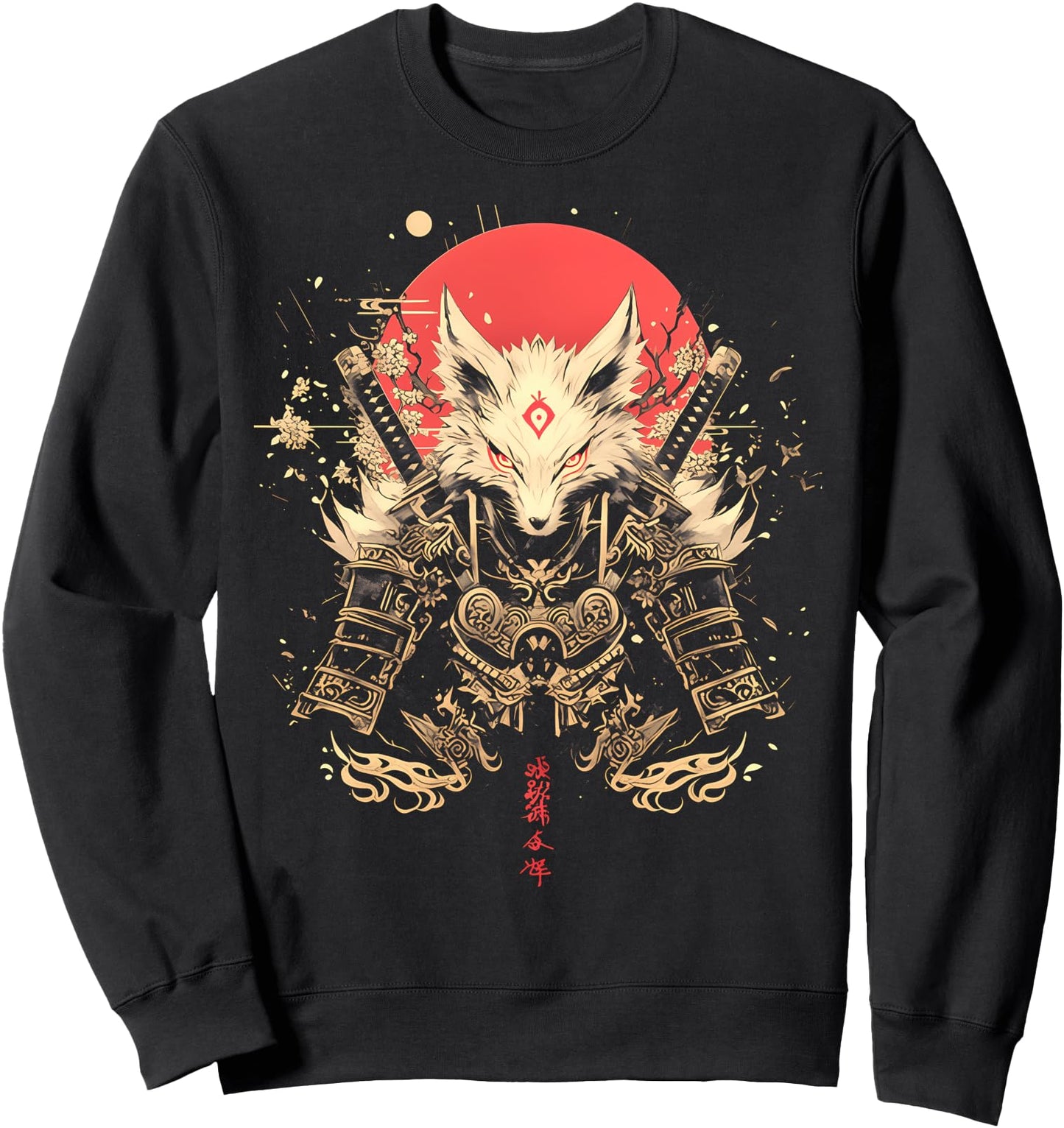 Samurai Fox Warrior Japanese Spirit Animal Sweatshirt