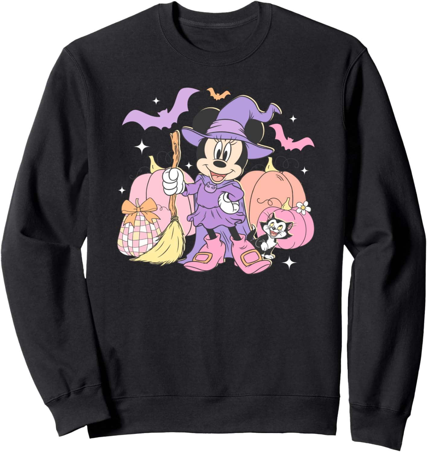 Disney Minnie Mouse Halloween Cute Purple Witch Sweatshirt