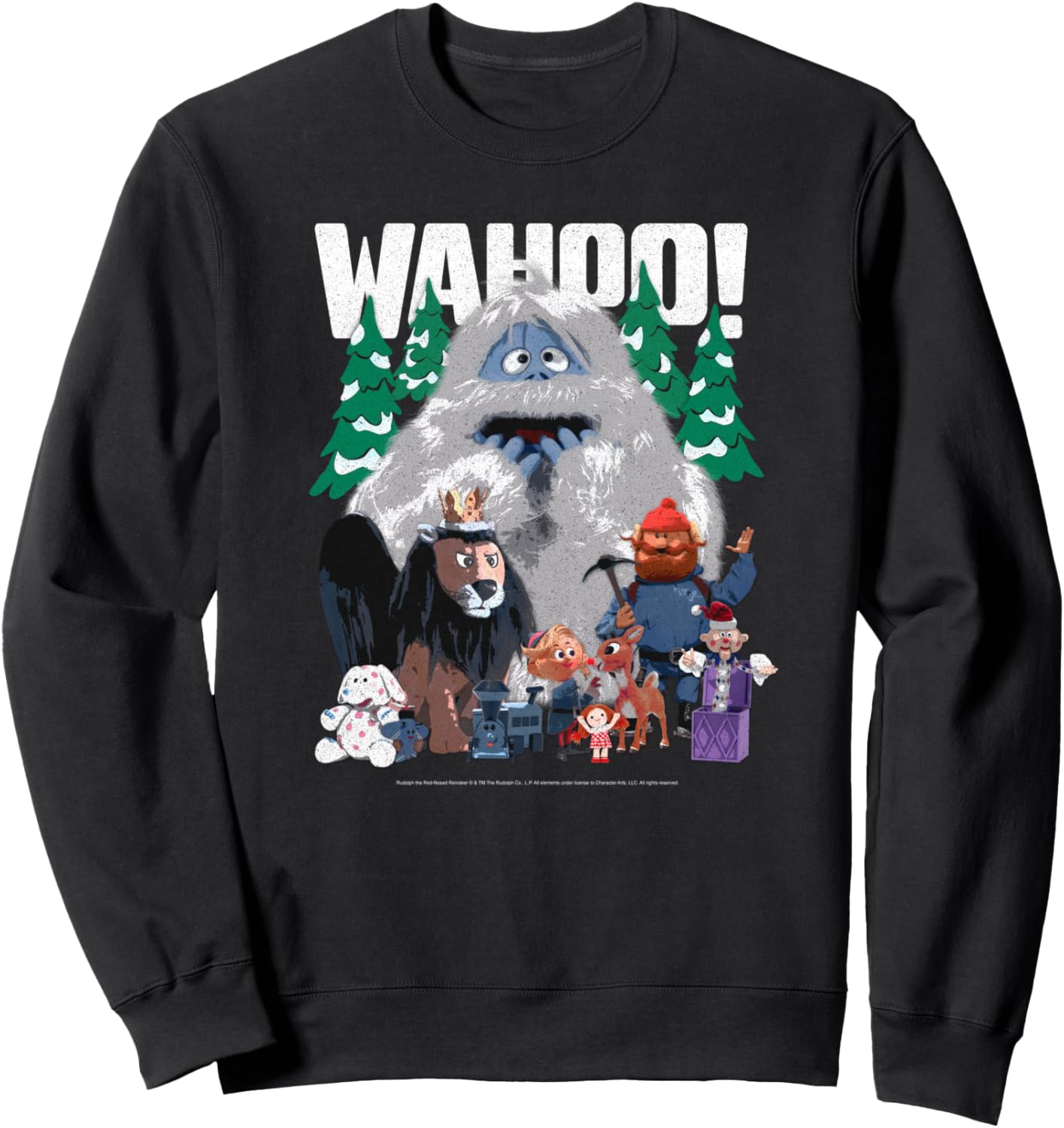 Rudolph Wahoo! Vintage Misfit Toys Characters Christmas Sweatshirt