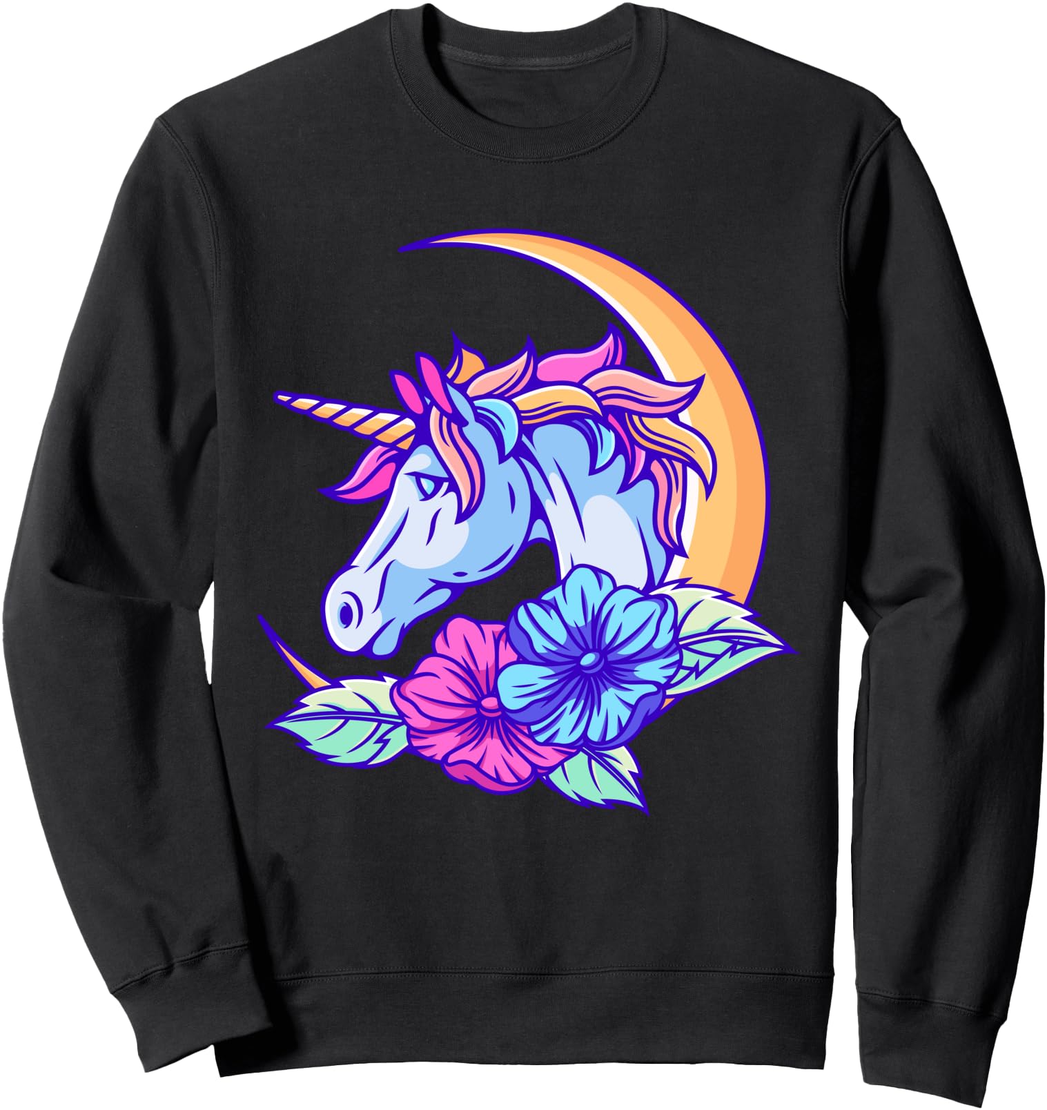 Pastel Goth Unicorn Vaporwave Aesthetic Japanese Anime Cute Sweatshirt