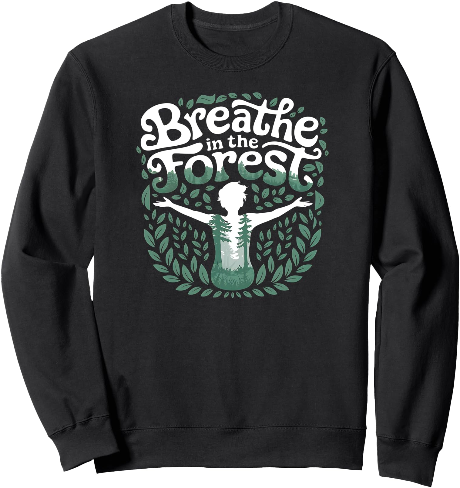 Breathe Forest Nature Therapy Japanese Practice Sweatshirt