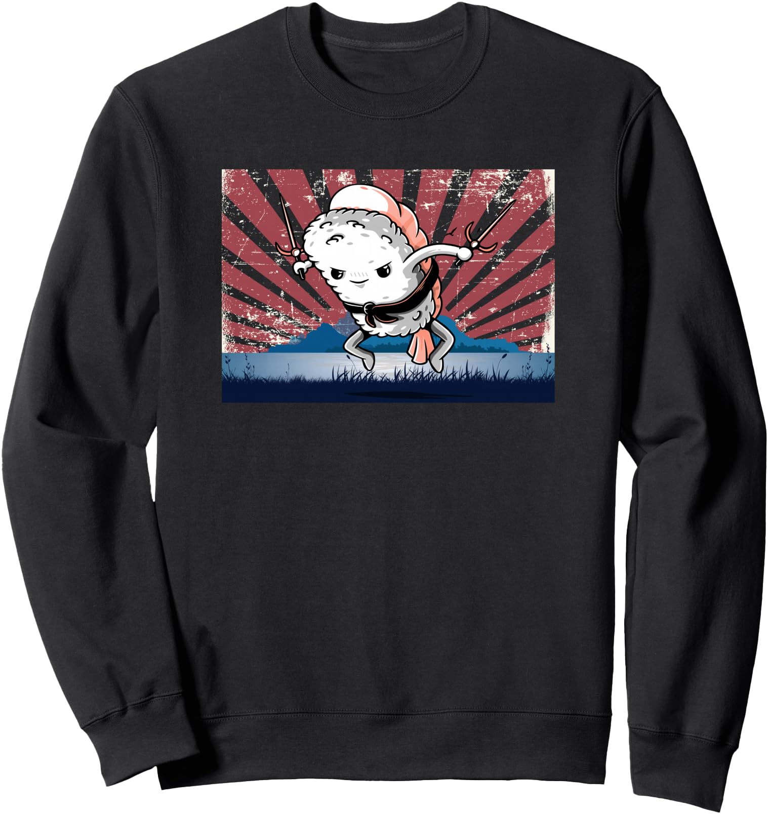 Dagger Knife - Funny Japanese Sushi Sweatshirt