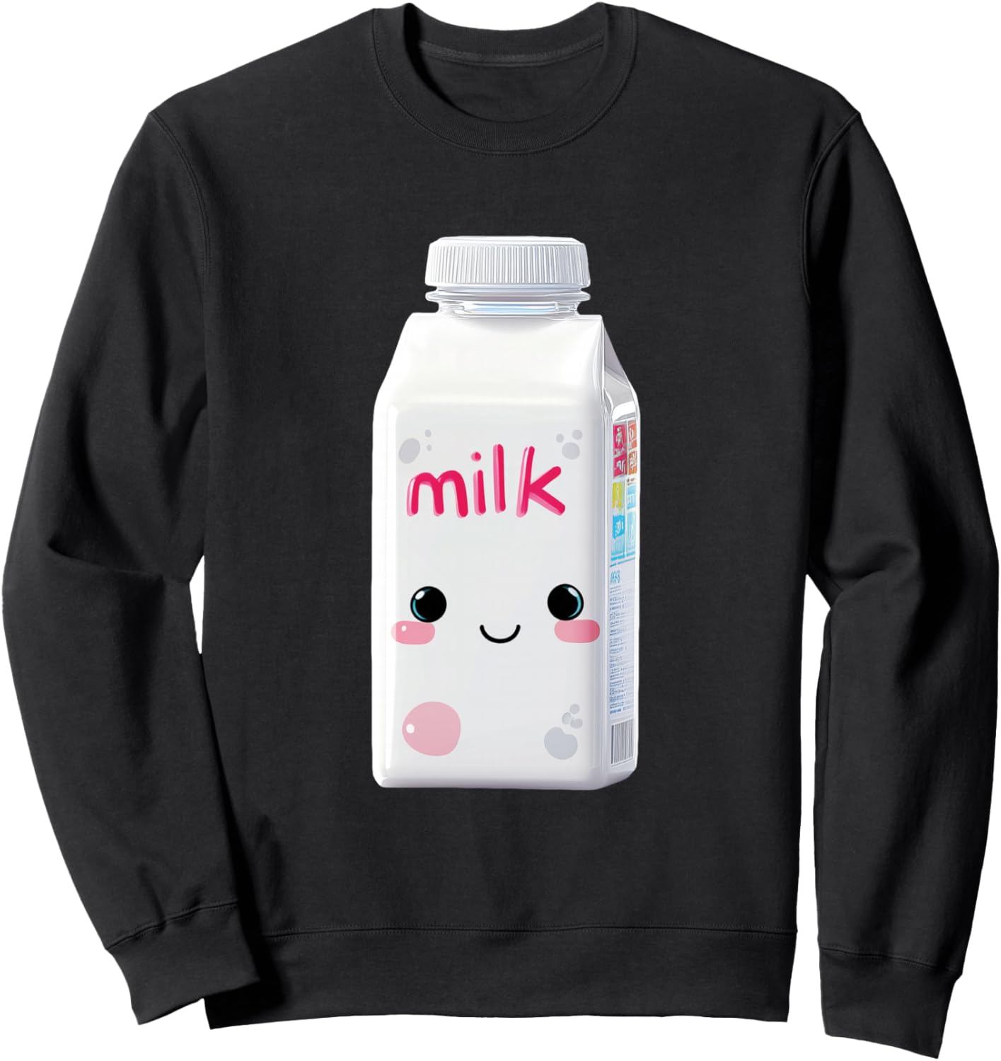 Milk Carton Kawaii Funny Halloween Cute Costume Graphic Sweatshirt