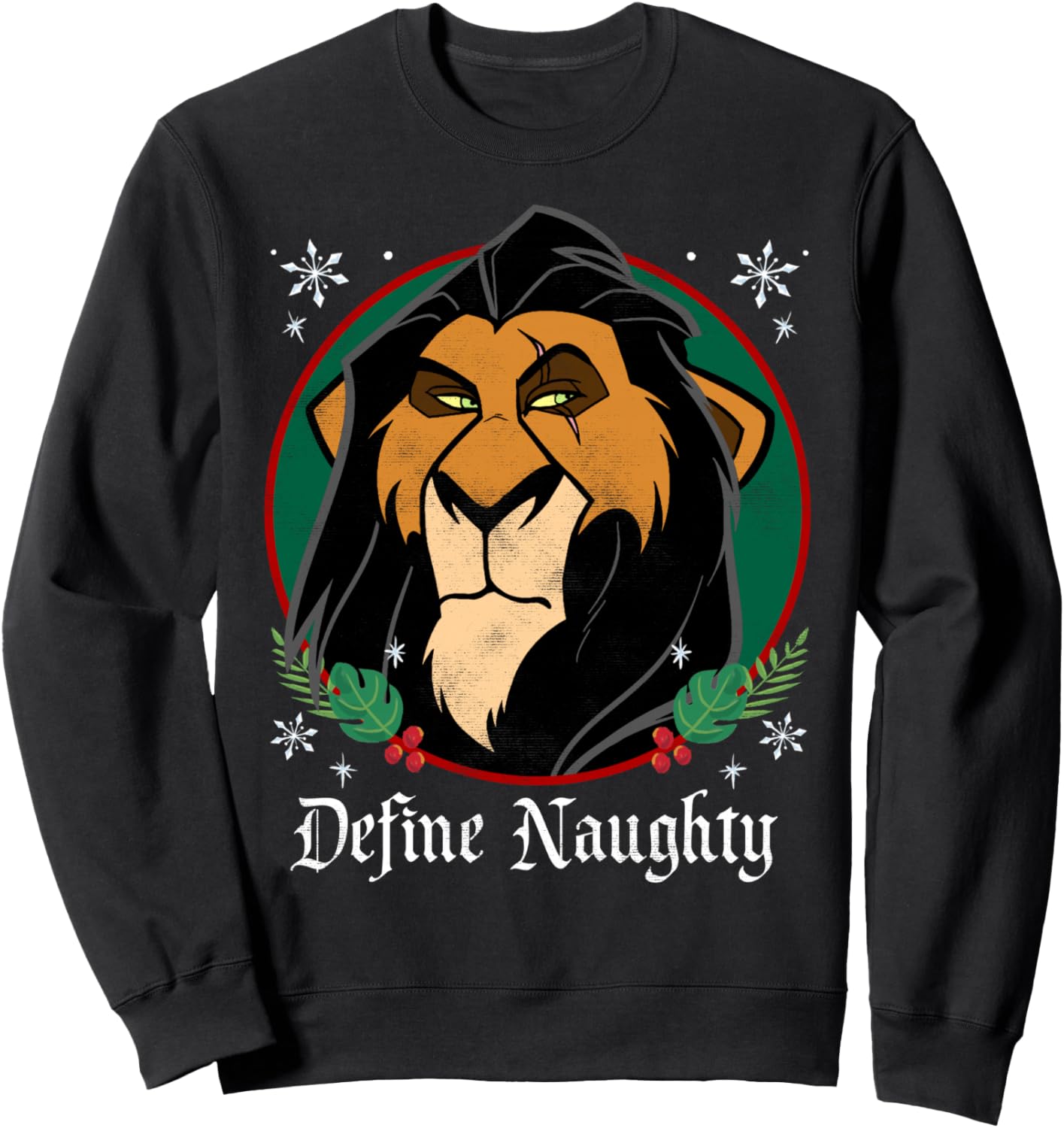 Disney The Lion King Scar Define Naughty Christmas Sweatshirt
