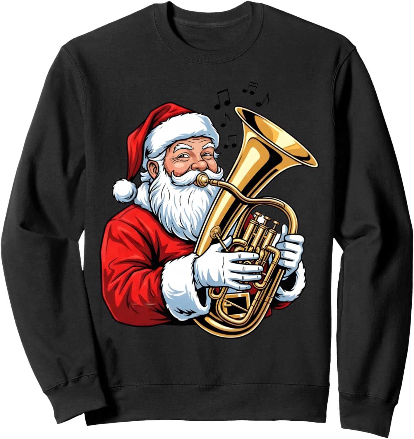 Tuba Christmas Euphonium Player Xmas Santa Marching Band Sweatshirt