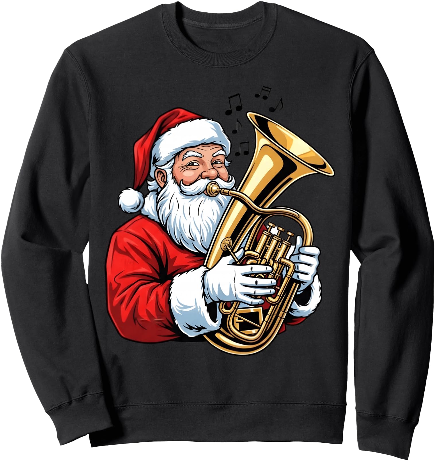 Tuba Christmas Euphonium Player Xmas Santa Marching Band Sweatshirt
