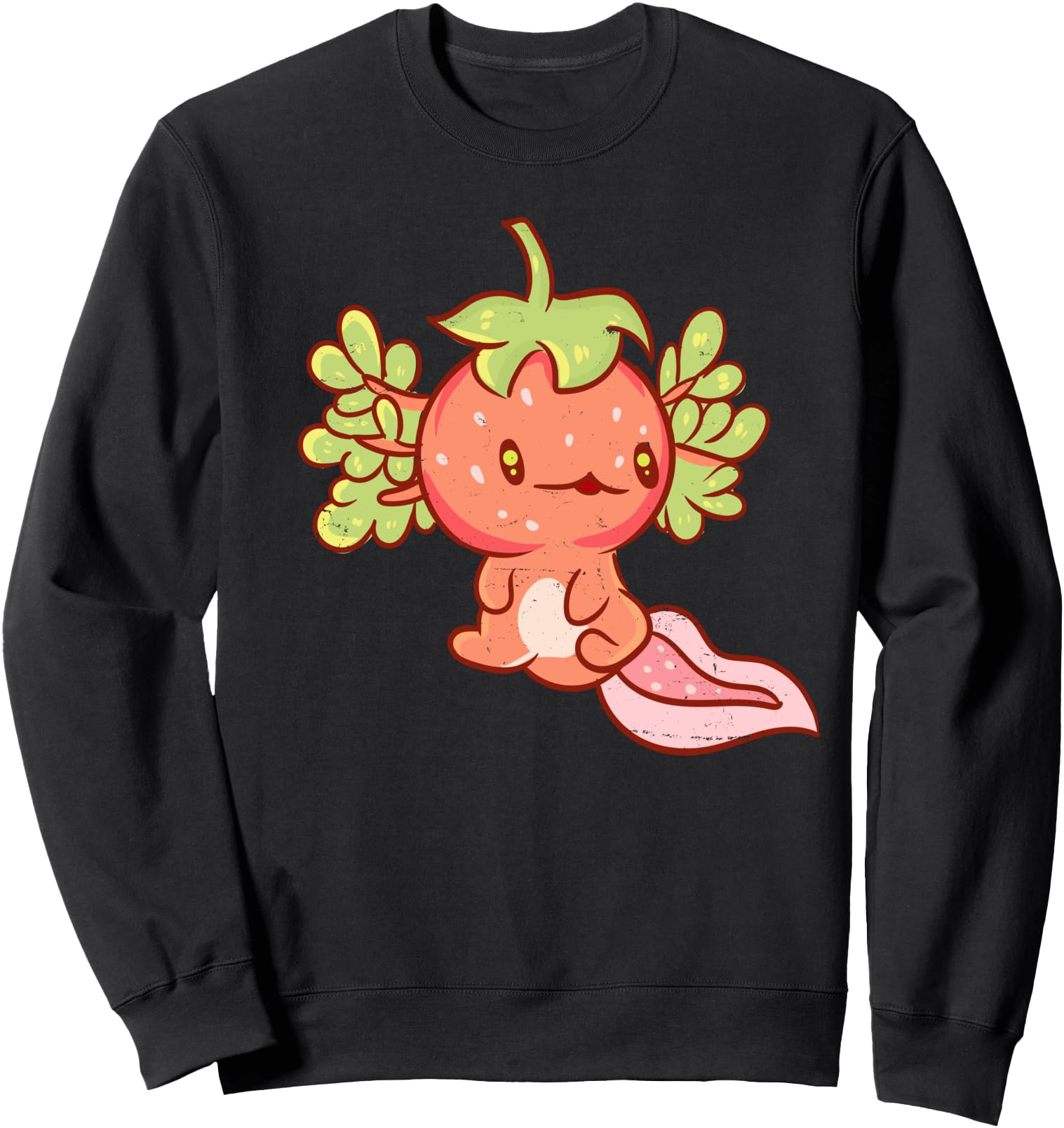 Cute Kawaii Anime - Strawberry Axolotl - Aesthetic Japanese Sweatshirt