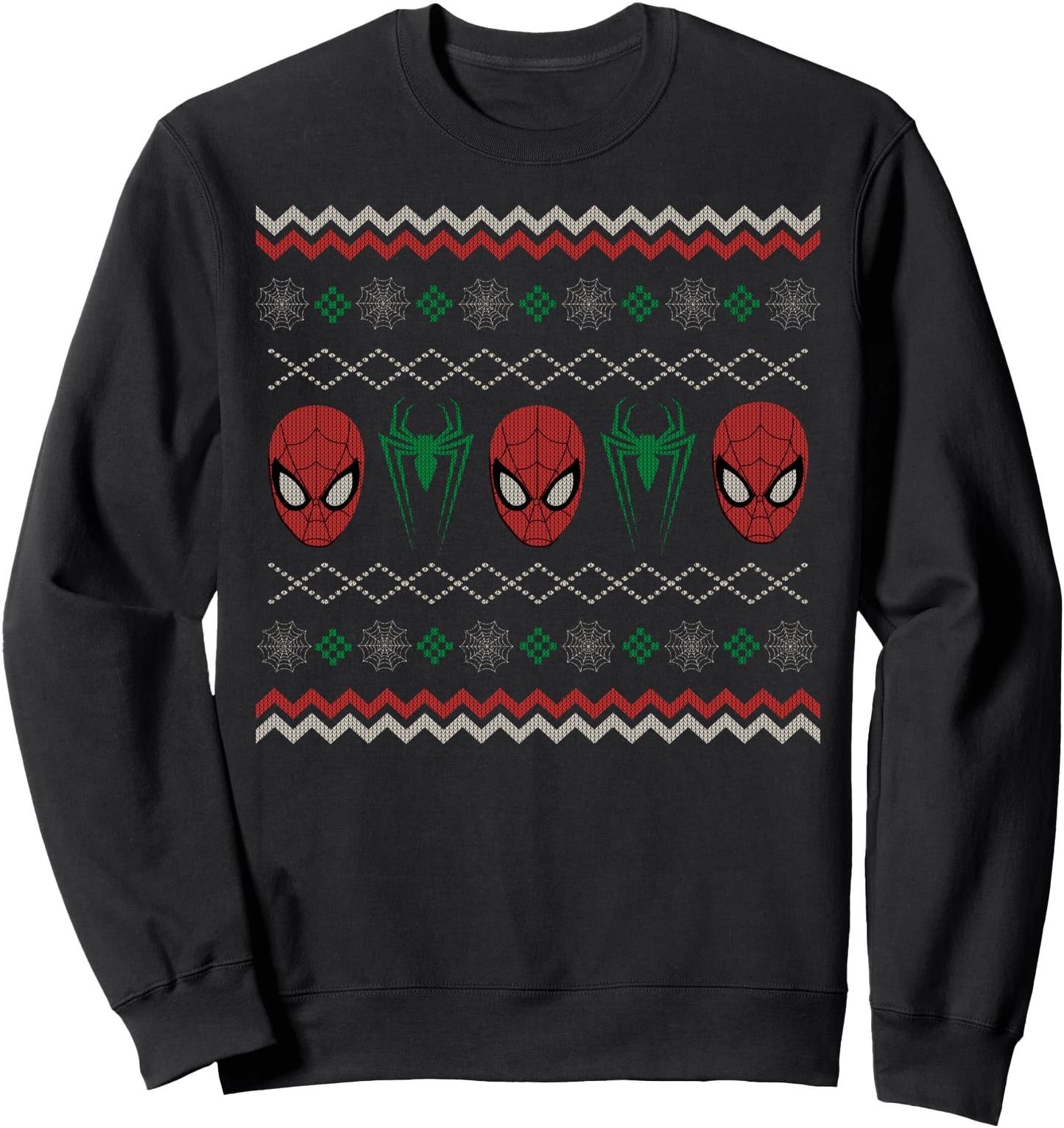 Marvel Spider-Man Ugly Christmas Sweater Graphic Sweatshirt Sweatshirt