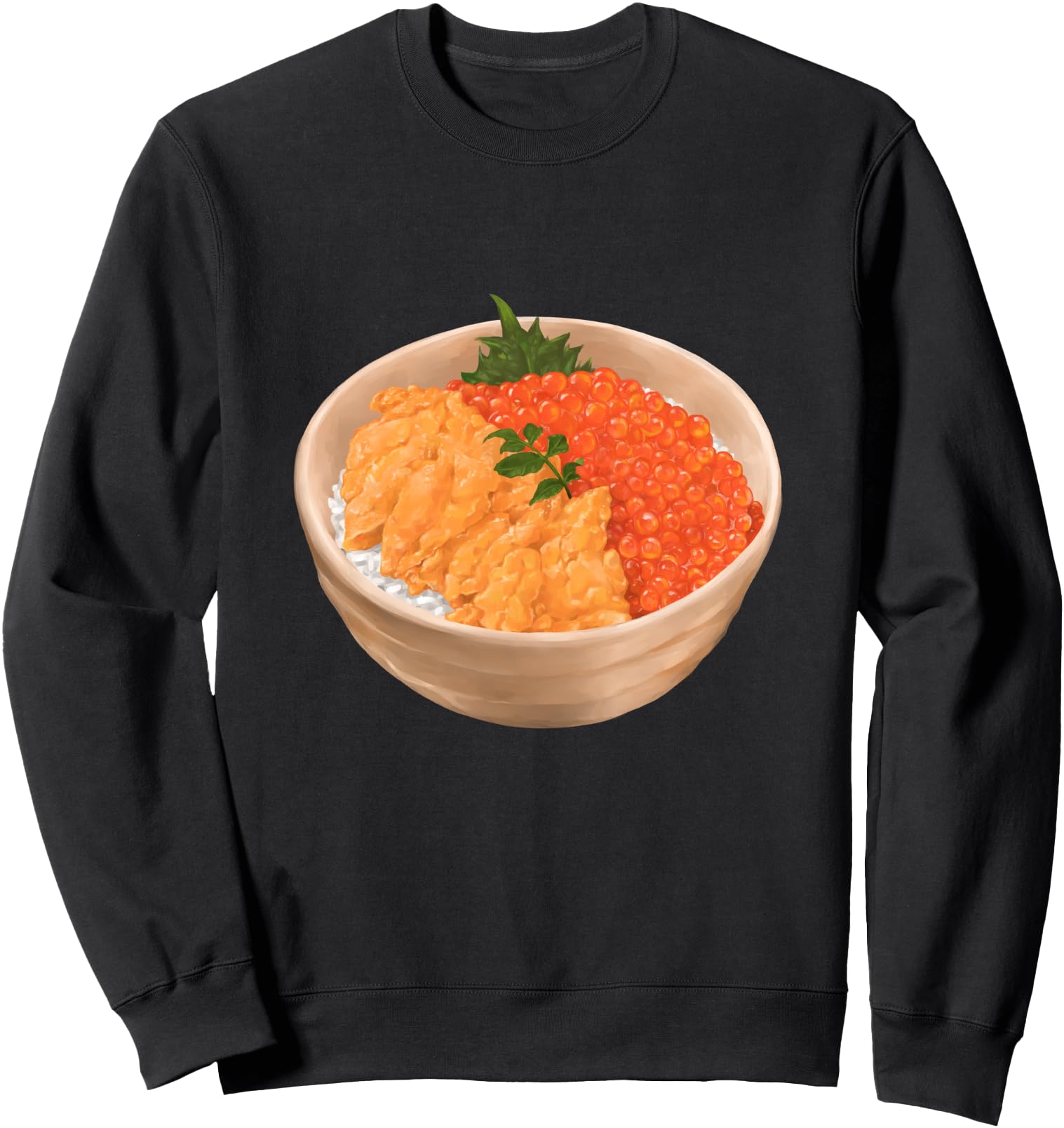 Sushi Uni Ikura Donburi Bowl, Japanese Food Sweatshirt
