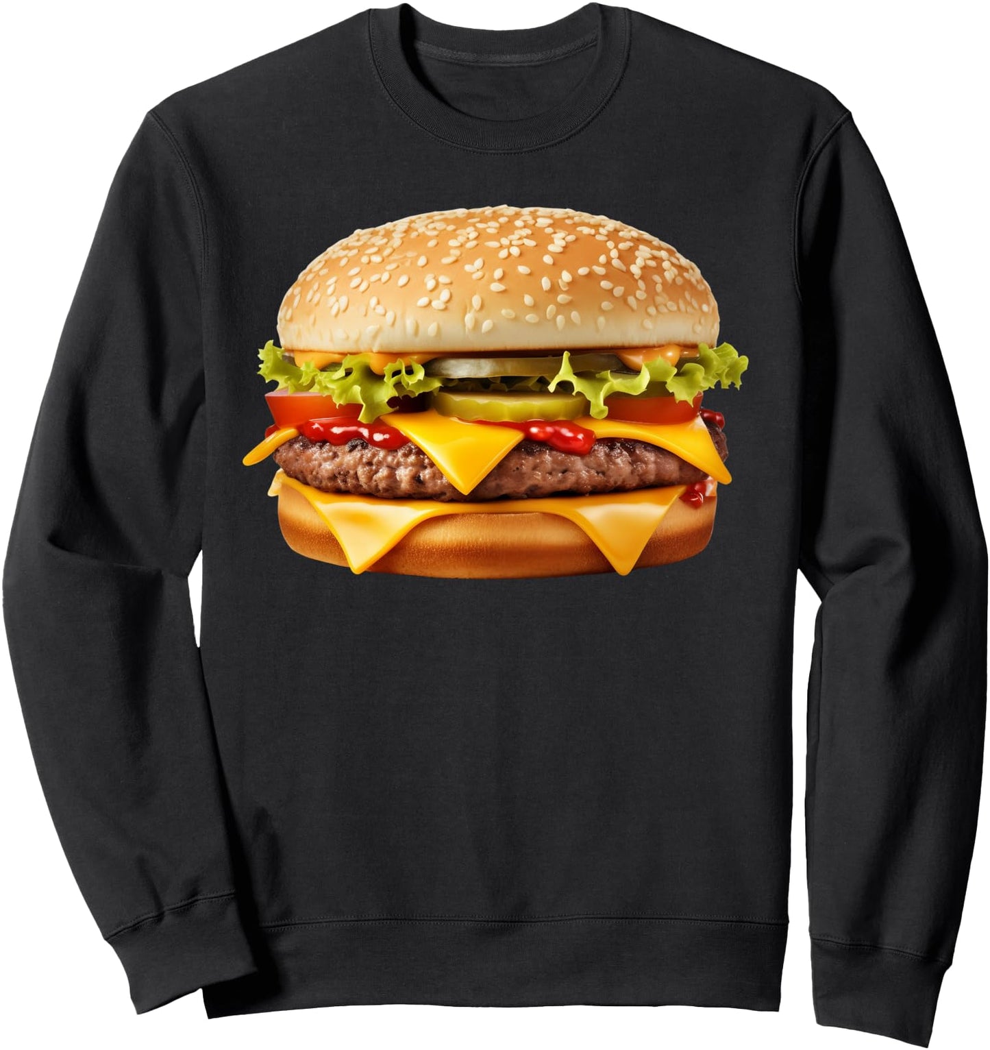 Cheeseburger Hamburger Burger Funny Food Halloween Costume Sweatshirt