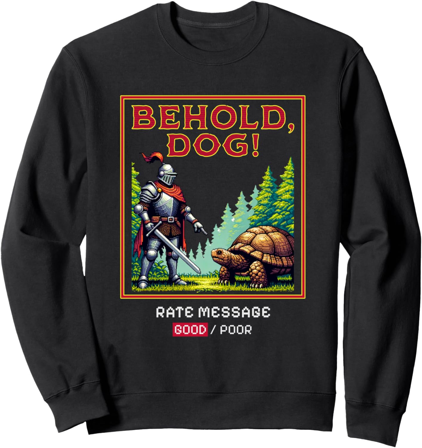 Elden Behold Dog Soulsborne Praise the Dog Meme Sweatshirt