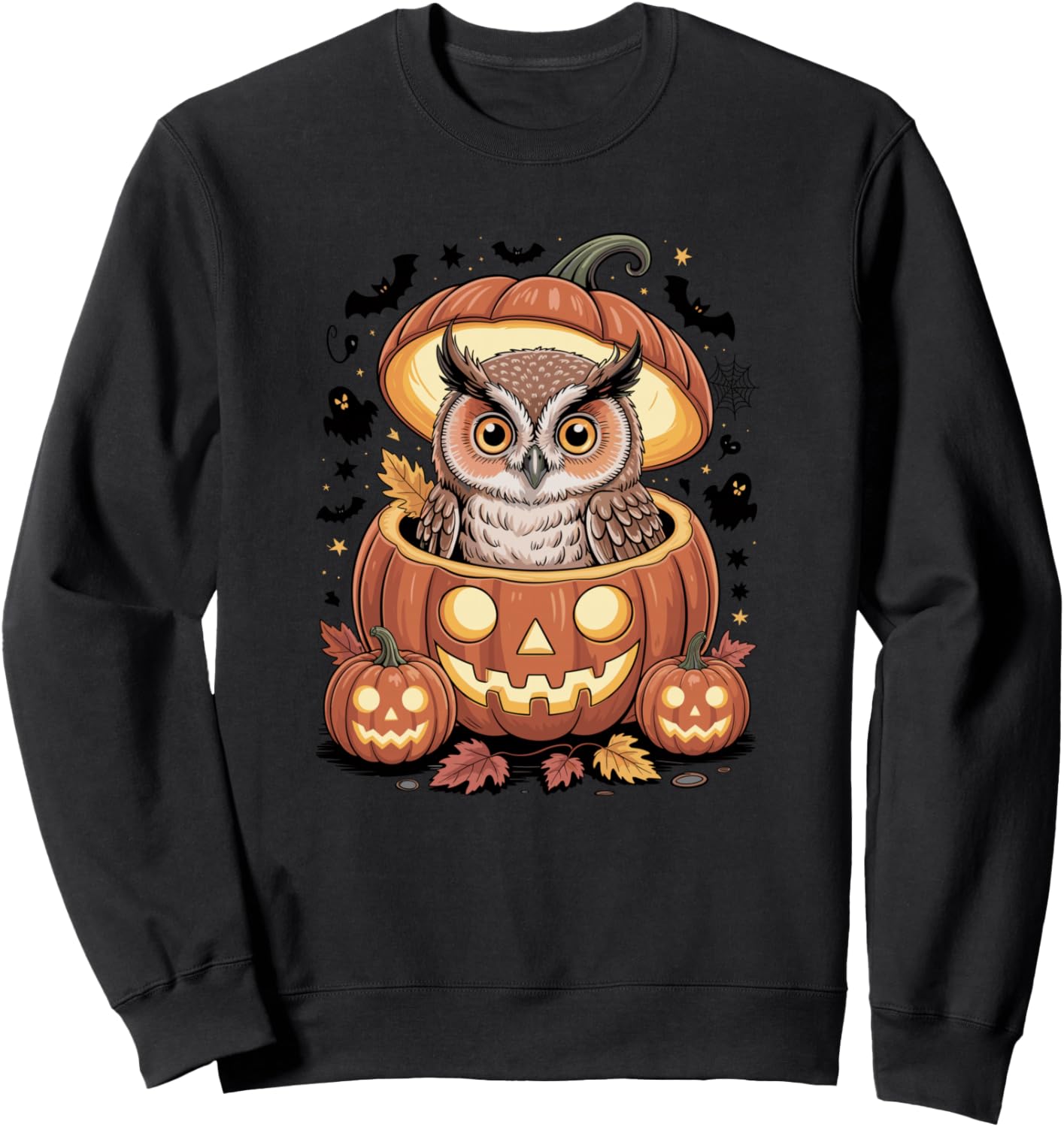 Halloween Owl Pumpkin Owls Sweatshirt