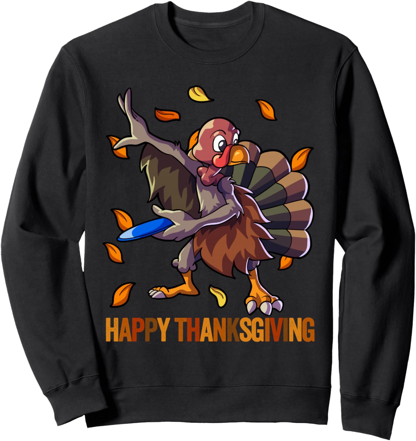 Disc Golf Thanksgiving Shirt Disc Golfing Turkey Frisbee Sweatshirt