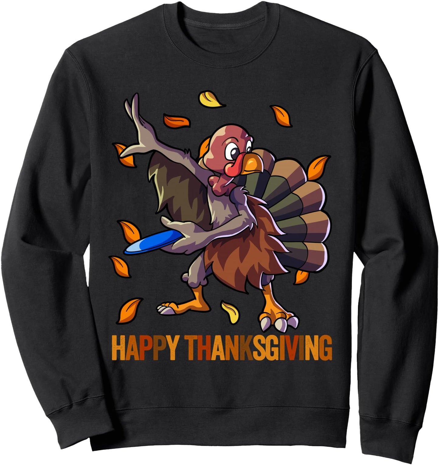 Disc Golf Thanksgiving Shirt Disc Golfing Turkey Frisbee Sweatshirt
