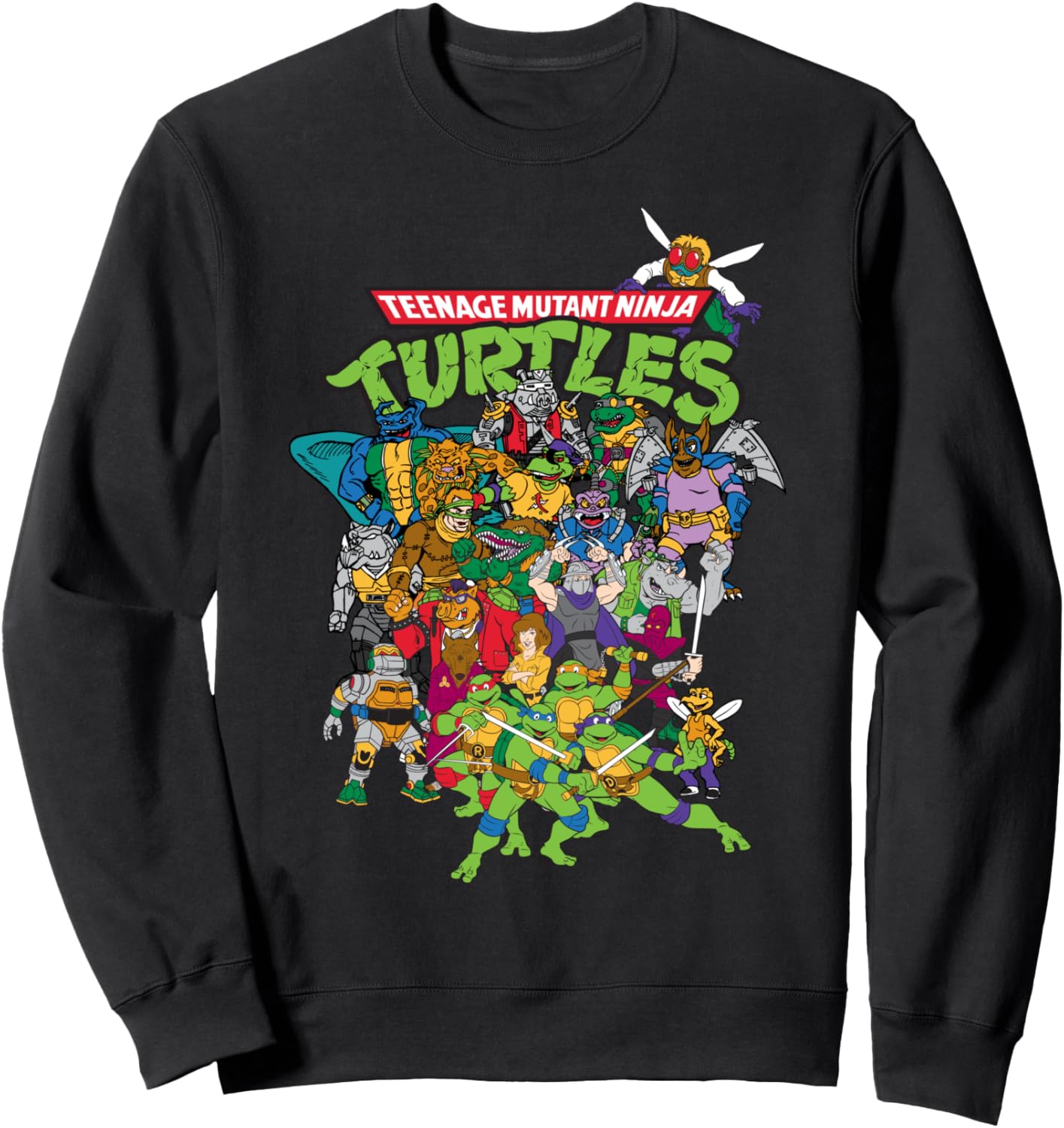 Retro TMNT Character Group Sweatshirt Sweatshirt