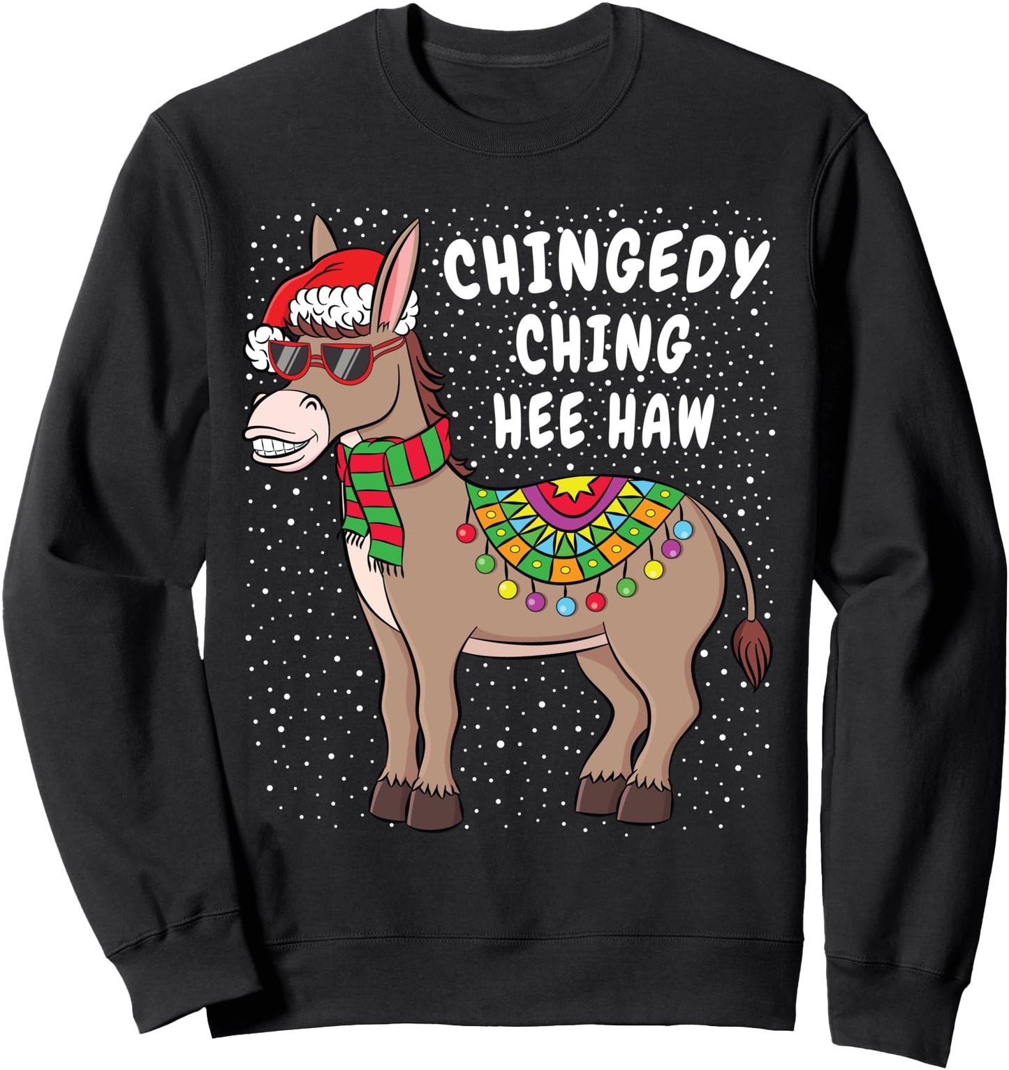 Christmas Donkey Sweater Funny American Italian Xmas Gift Sweatshirt