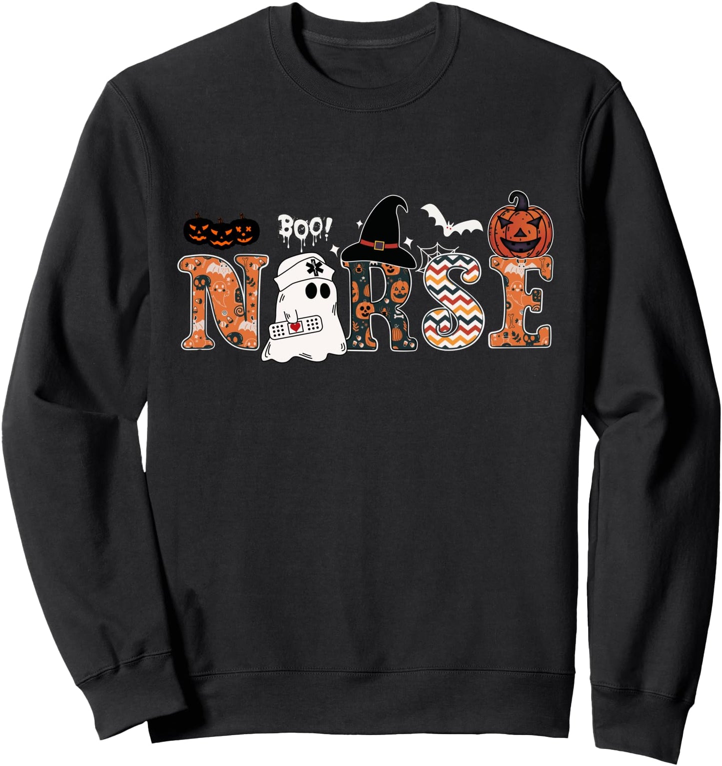 Boo Boo Crew Nurse Funny Ghost Women Halloween Nurse Sweatshirt