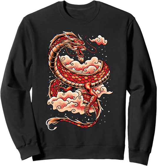 Chinese Dragon Japanese Art Tokyo Dragon Sweatshirt