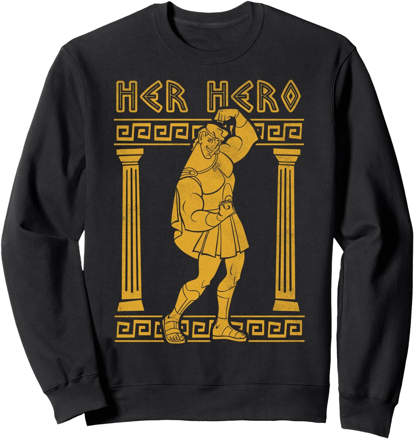 Disney Hercules Valentine's Day Hercules Her Hero Greek Pose Sweatshirt