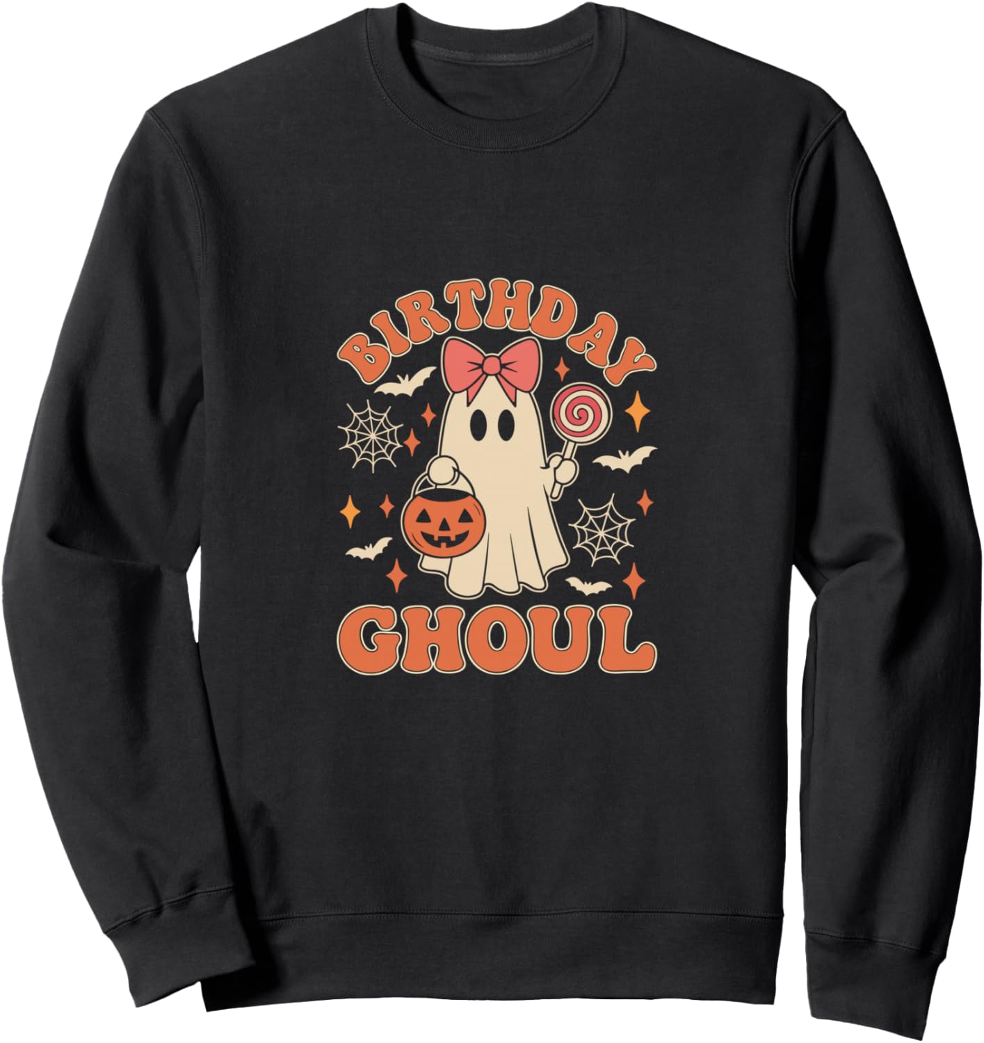 Birthday Ghoul Funny Halloween Ghost Cake Party Sweatshirt