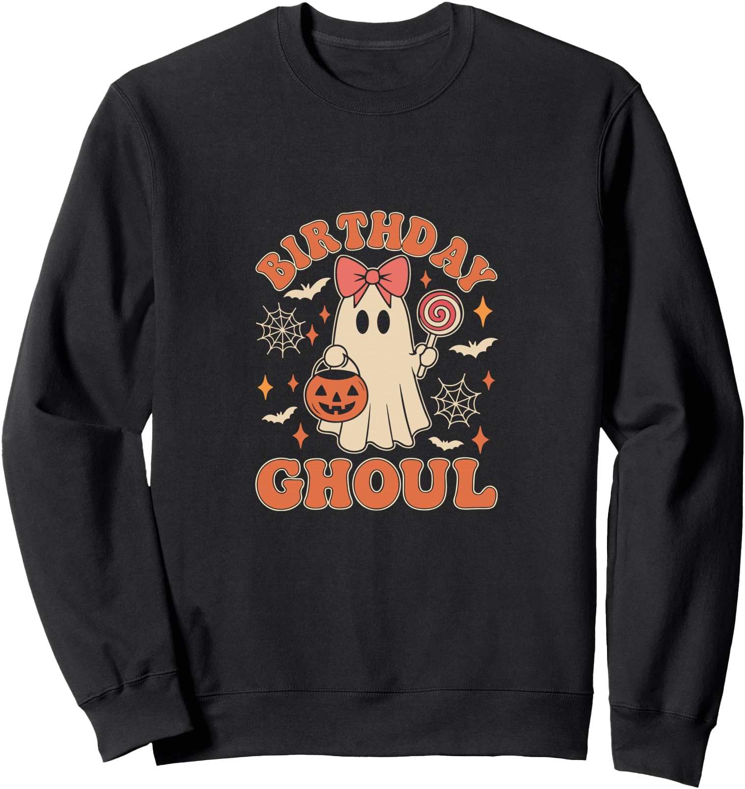 Birthday Ghoul Funny Halloween Ghost Cake Party Sweatshirt