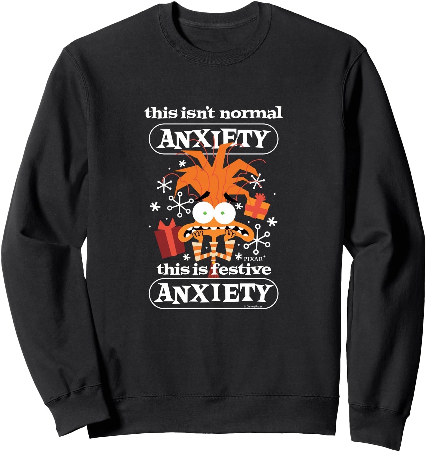 Inside Out 2 - Anxiety Festive Christmas Sweatshirt
