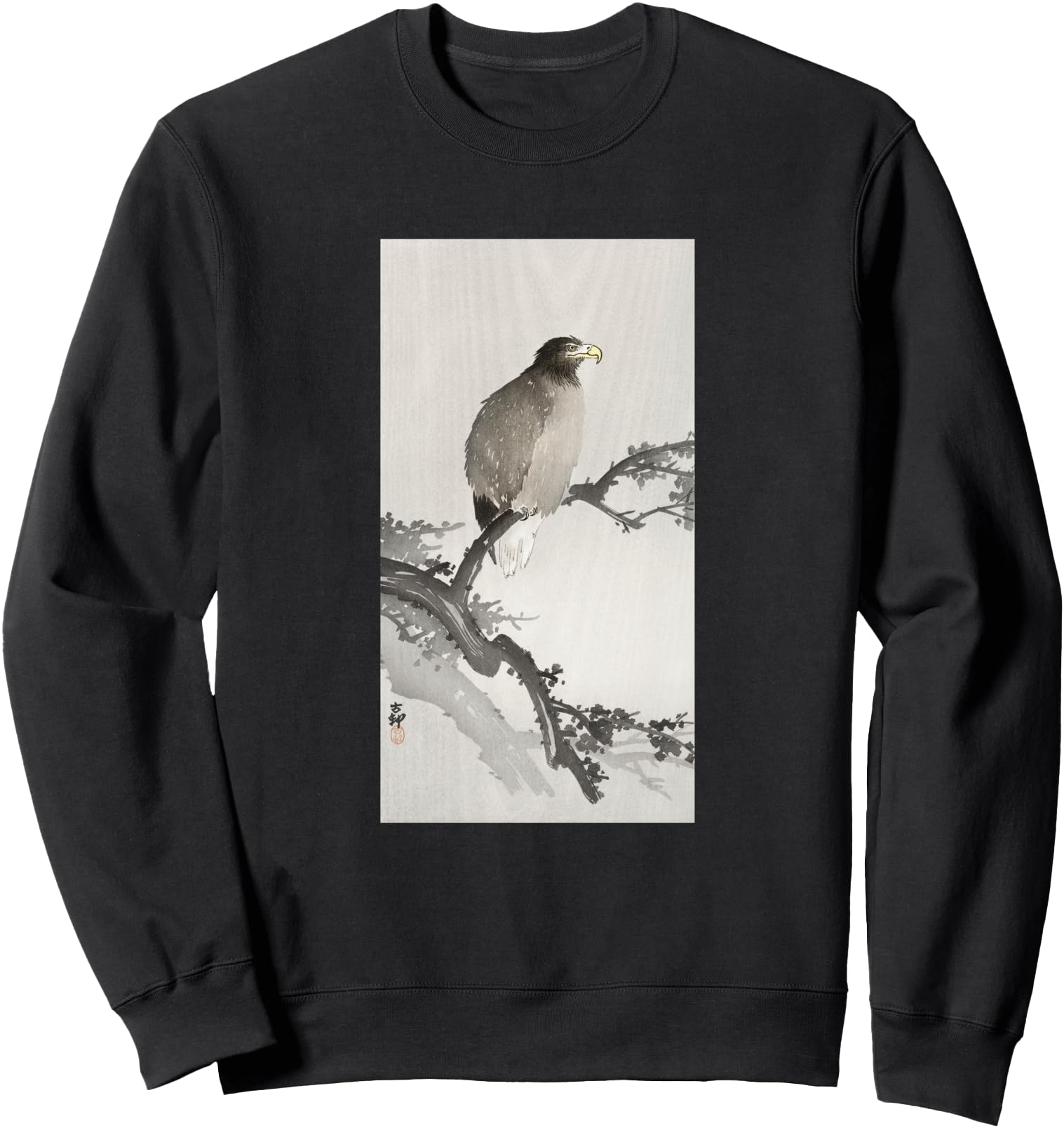 Vintage White Tailed Eagle Birds by Ohara Koson Japanese Art Sweatshirt