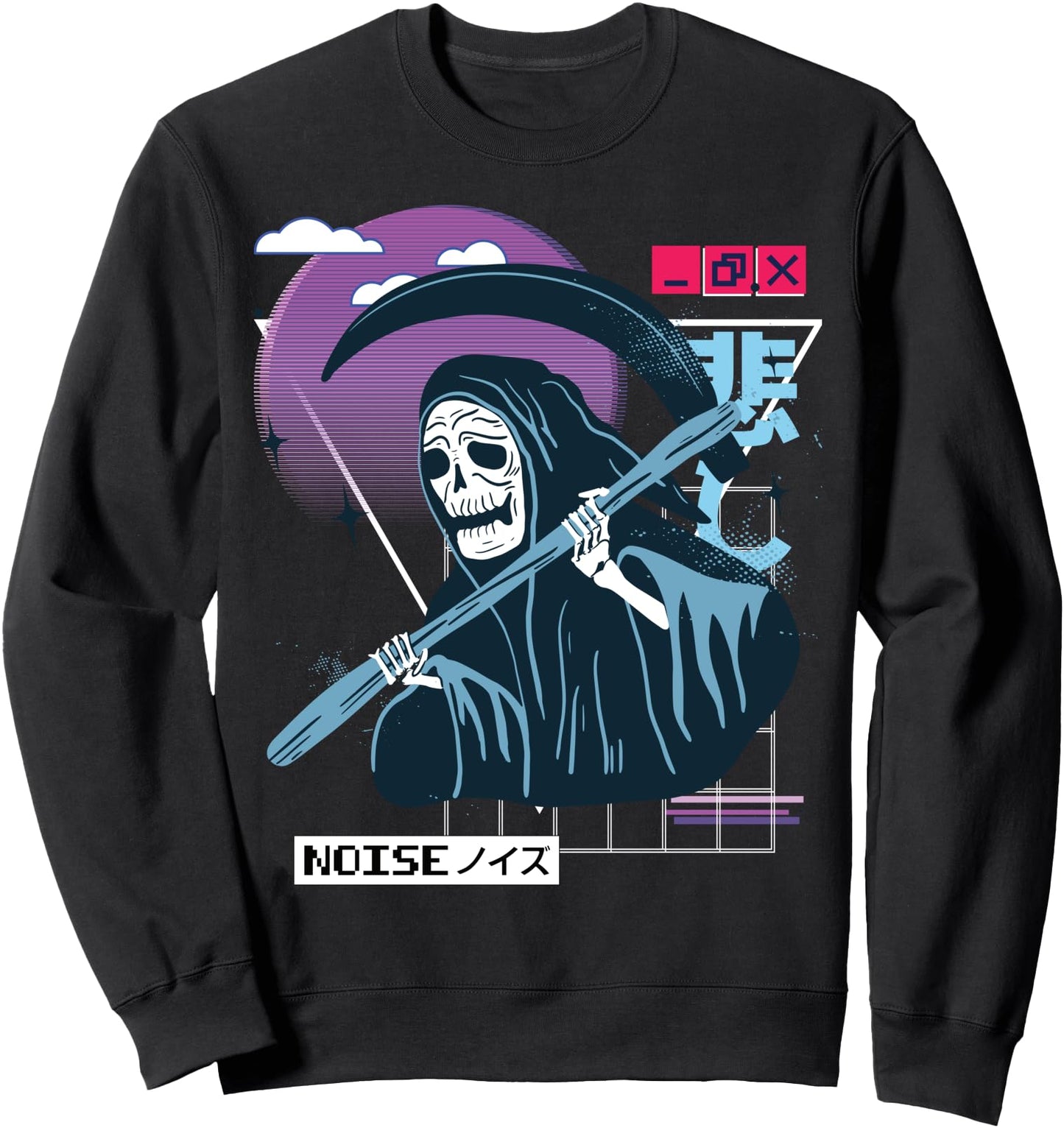 Vaporwave Kawaii Aesthetic Japanese Korean Skeleton Sweatshirt