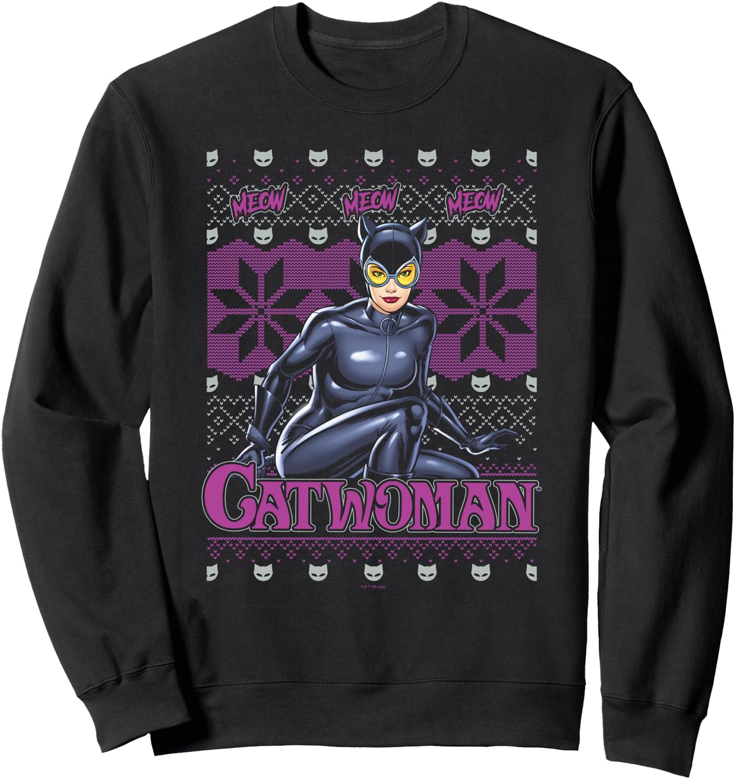 DC Comics Christmas Catwoman Ugly Sweater Sweatshirt