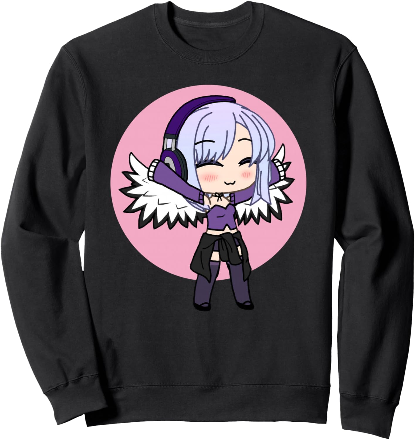 Cute Chibi style Kawaii Anime Girl with wings Sweatshirt