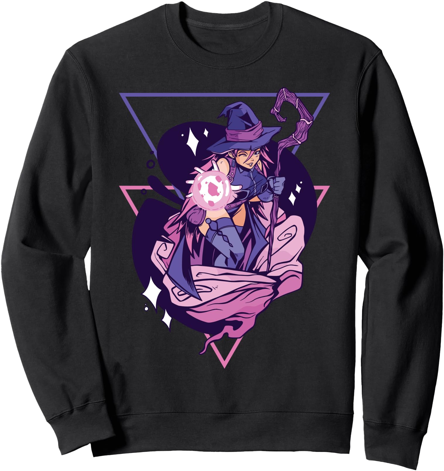 Anime Witch - Japanese Aesthetics - Otaku - Vaporwave Sweatshirt