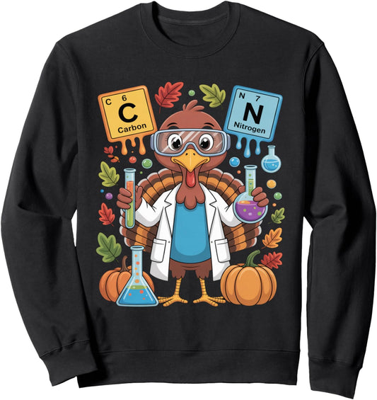 67 Chemistry Science Teacher Periodic Table Thanksgiving Sweatshirt