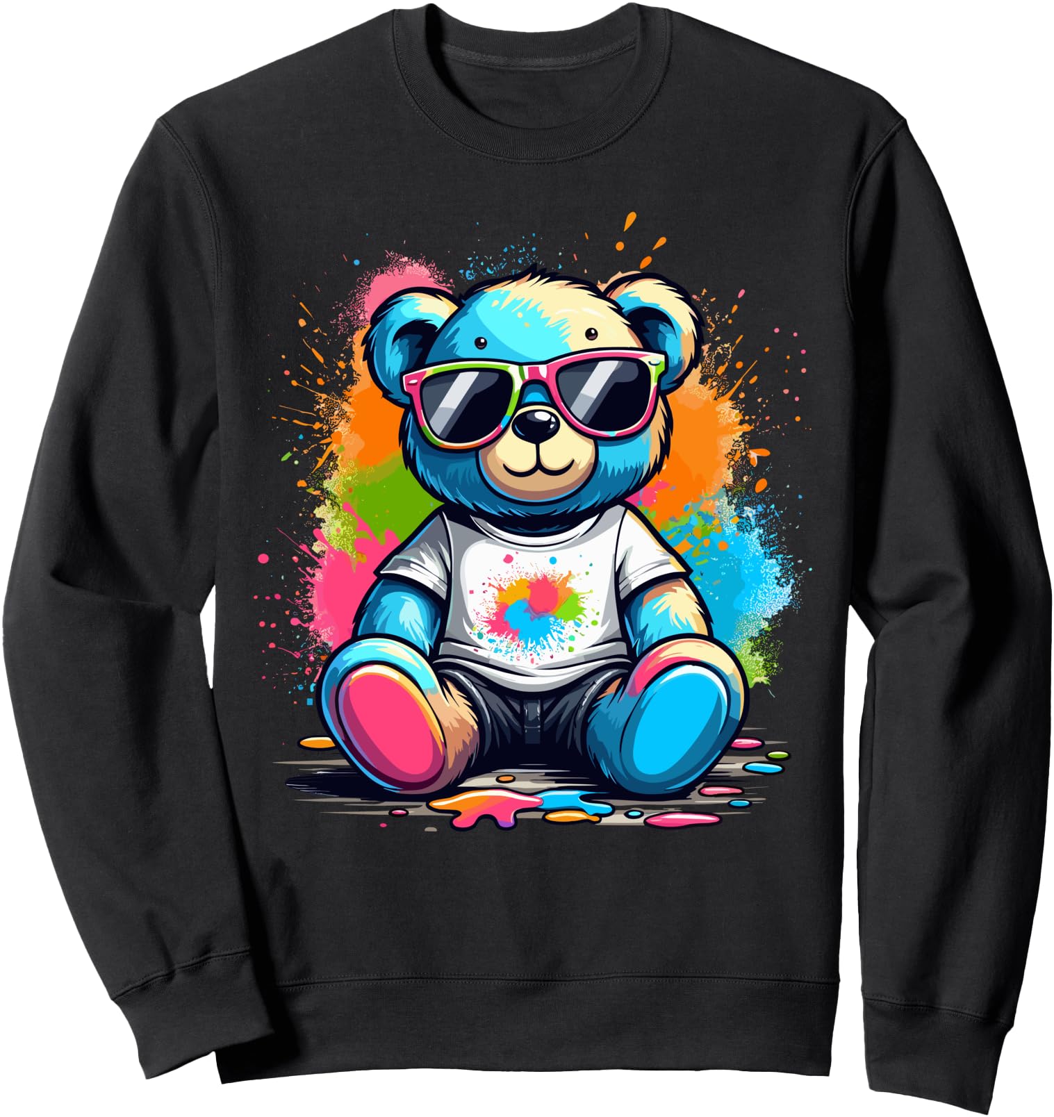 Colorful Teddy Bear Sweatshirt