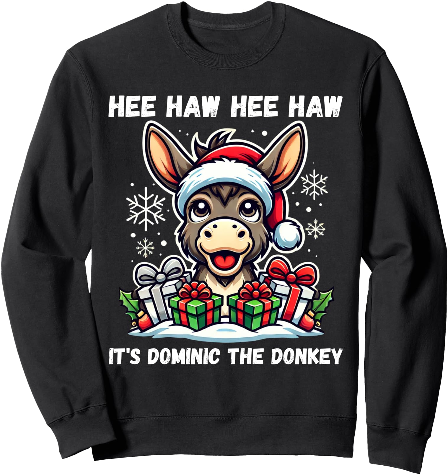 Funny Christmas Italian Christmas Donkey Dominic The Donkey Sweatshirt