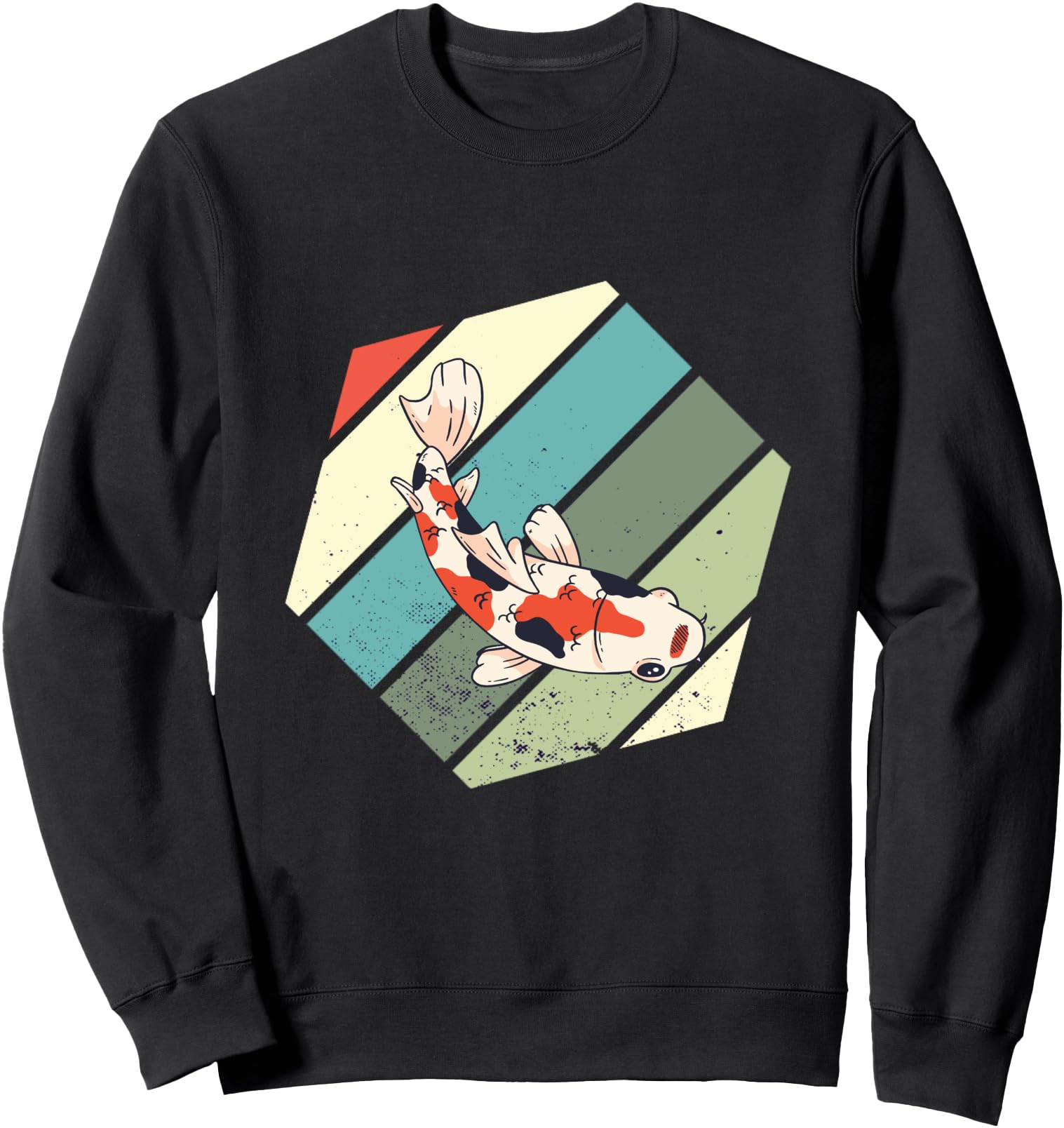 Koi Hexa Retro Vintage Japan Pond Nishikigoi Japanese Koi Sweatshirt