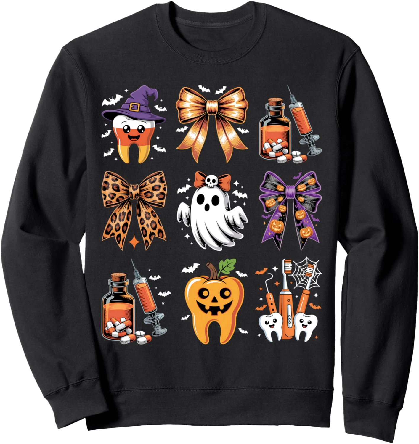 Matching Spooky Dental Halloween shirts Dentist Halloween Sweatshirt