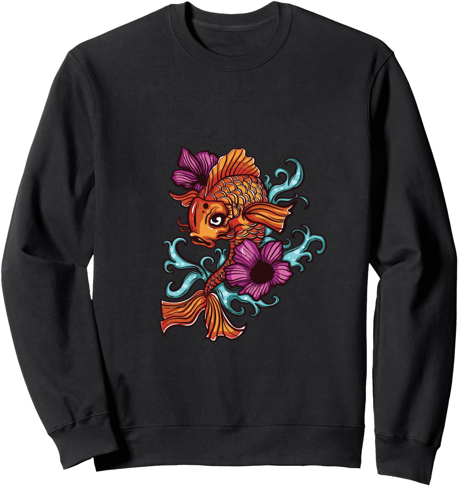 Japanese Art Koi Fish Carp Sweatshirt
