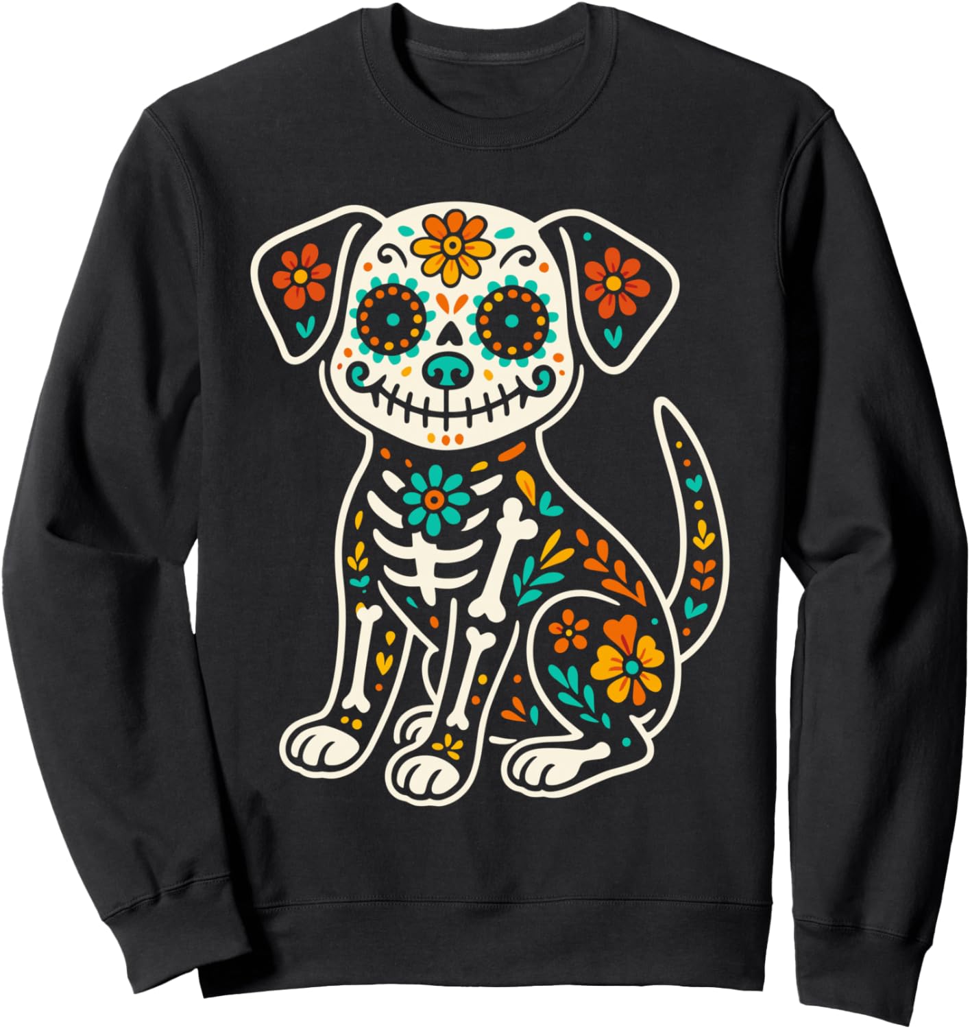 Dia De Los Muertos Dog Shirt Day of the Dog Dead Sugar Skull Sweatshirt
