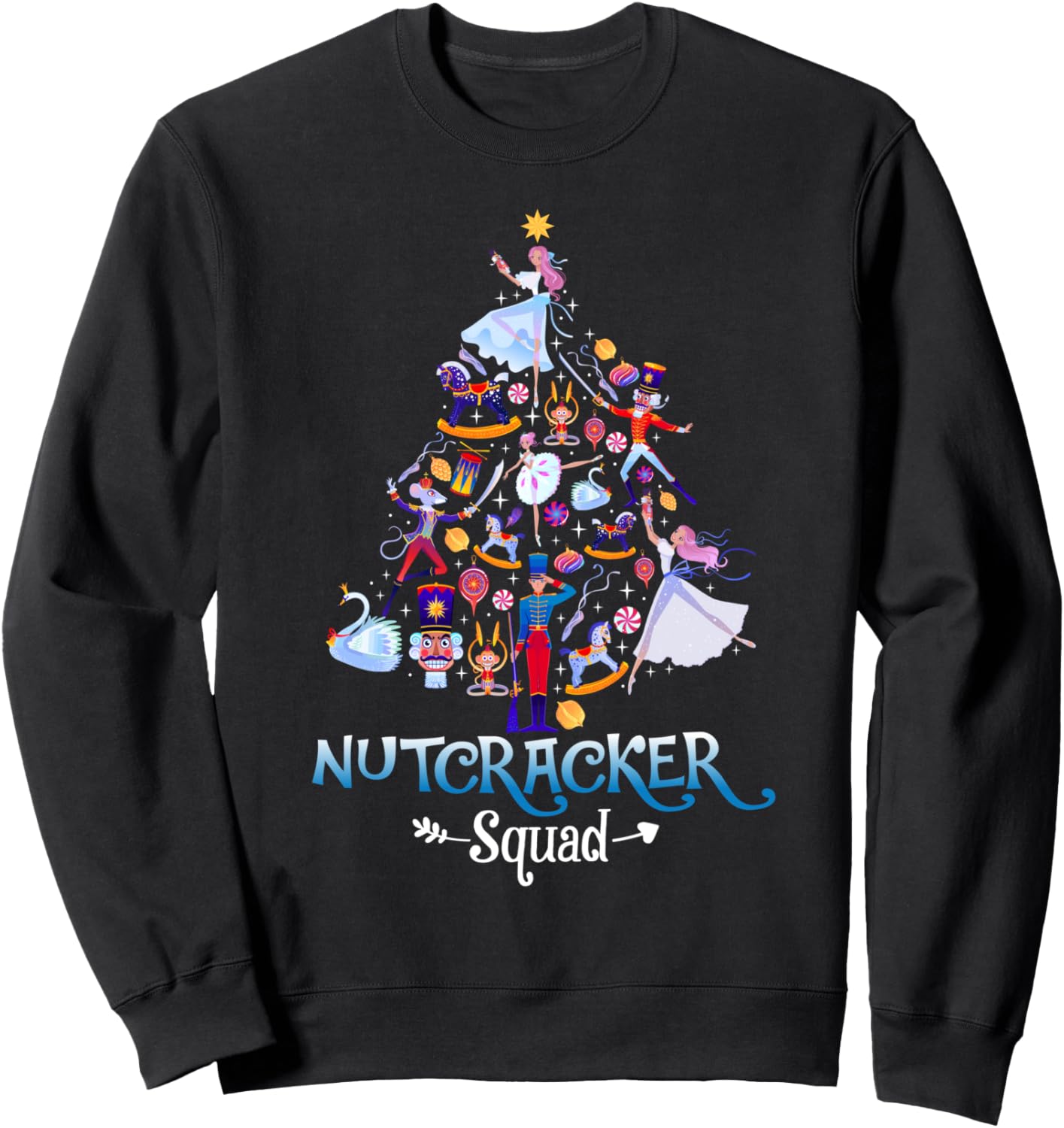 Christmas Nutcracker Squad Ballet Dance Women Kids Girls Sweatshirt