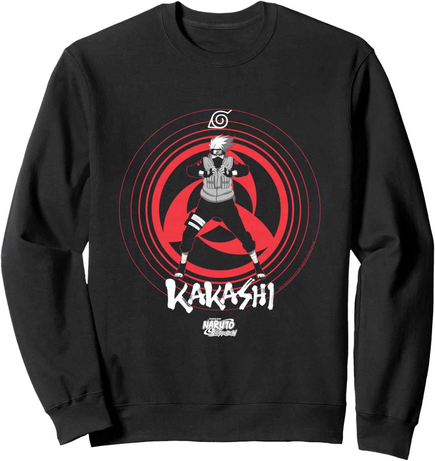 Naruto Shippuden Kakashi Shares an Eye Symbol Anime Sweatshirt