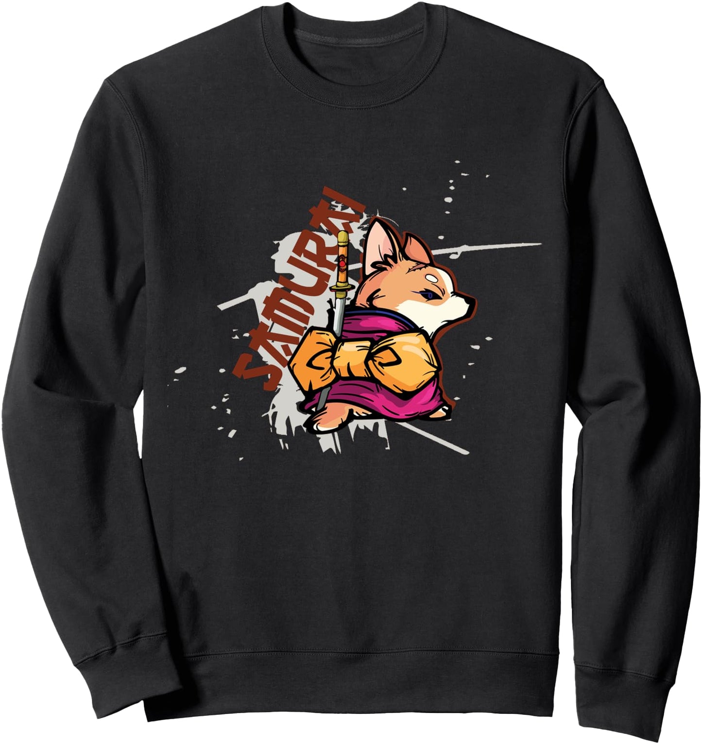 Samurai Dog Japanese Samurai Corgi Sweatshirt