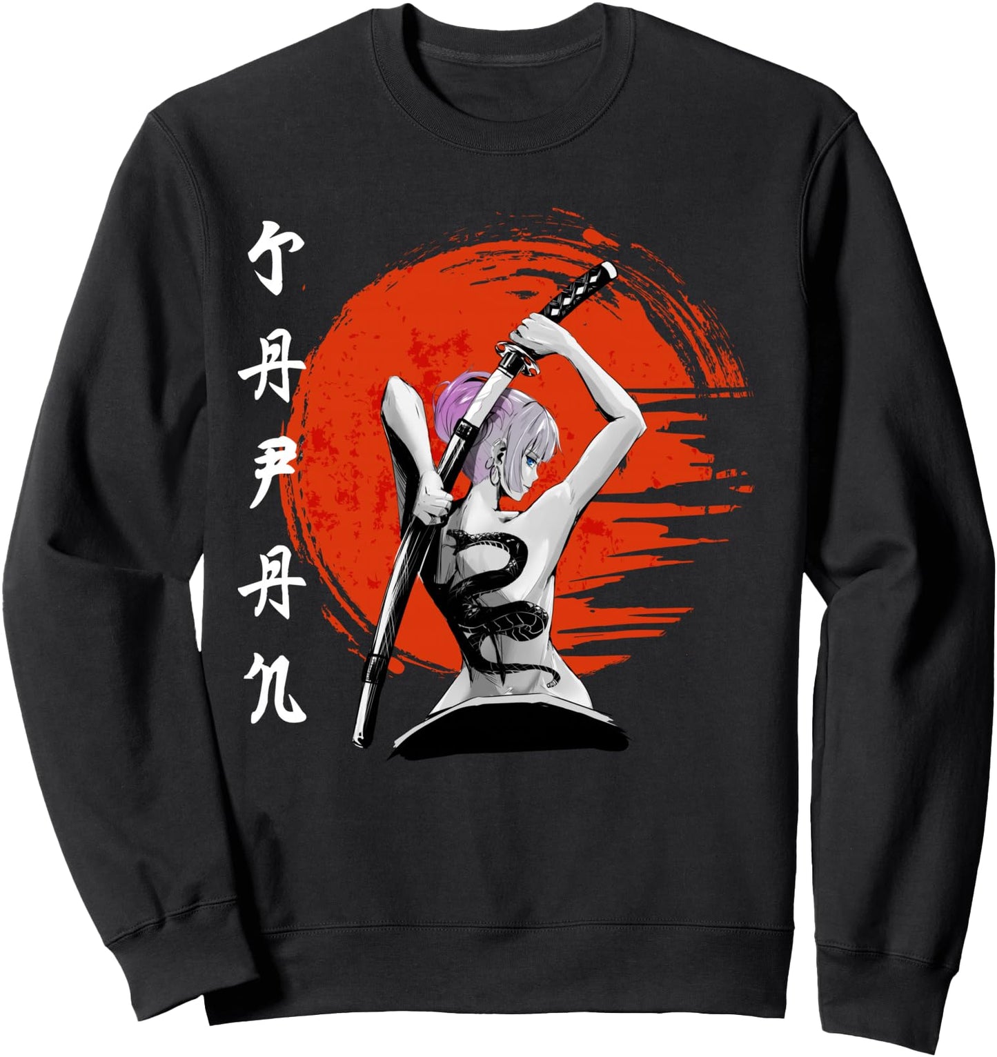 Japan Samurai Waifu Girl Kawaii Anime Warrior Japanese Sweatshirt