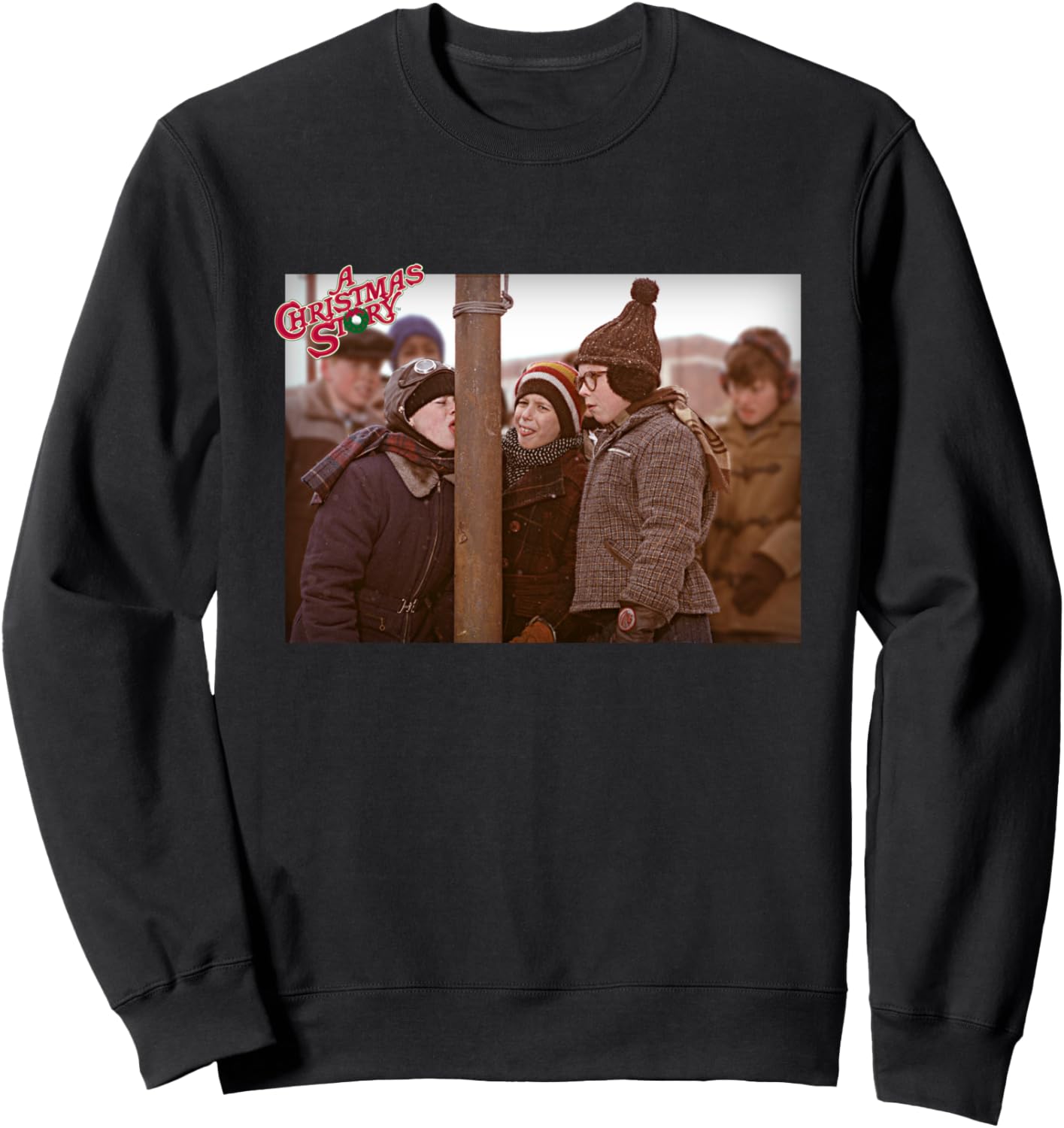 A Christmas Story Triple Dog Dare Photo Holiday Sweatshirt