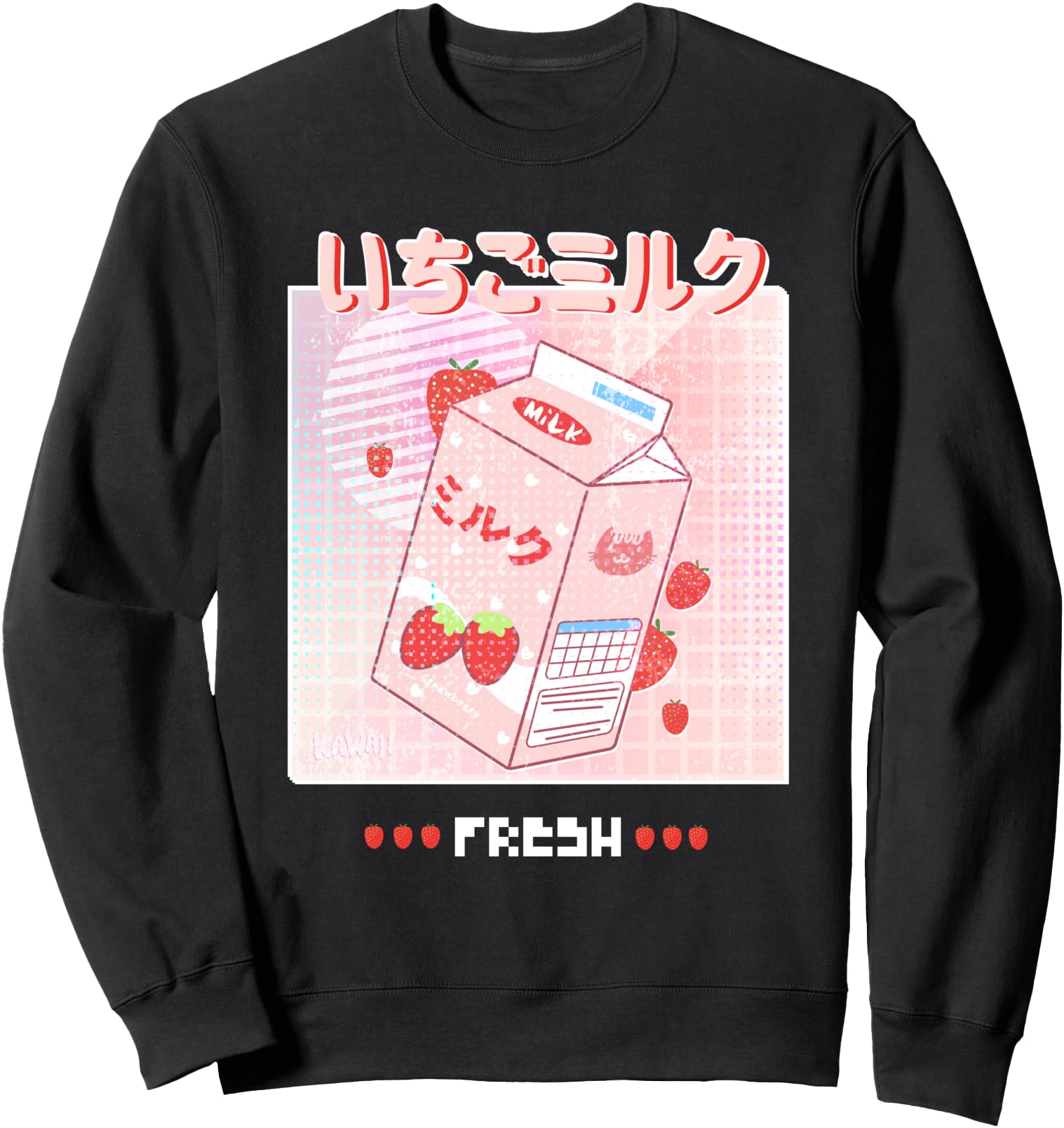 Japanese Strawberry Milk Shake Kawaii Sweatshirt