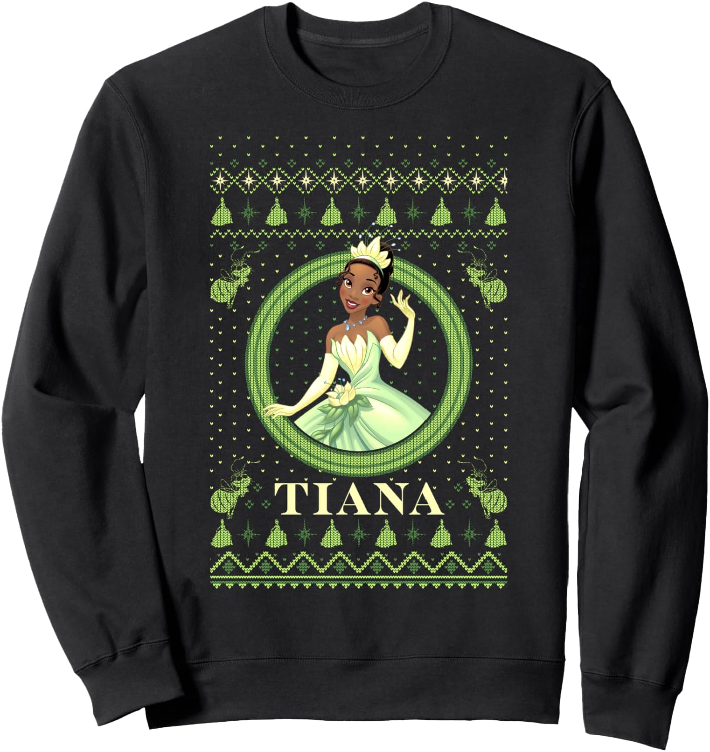Disney The Princess and the Frog Tiana Christmas Sweater Sweatshirt