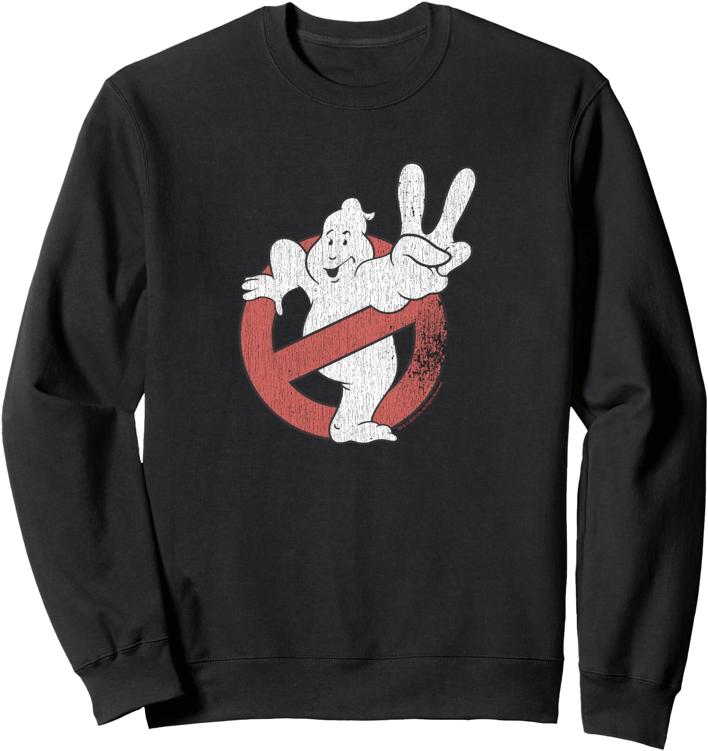 Ghostbusters Distressed Logo Ghostbusters II Retro Movie Sweatshirt