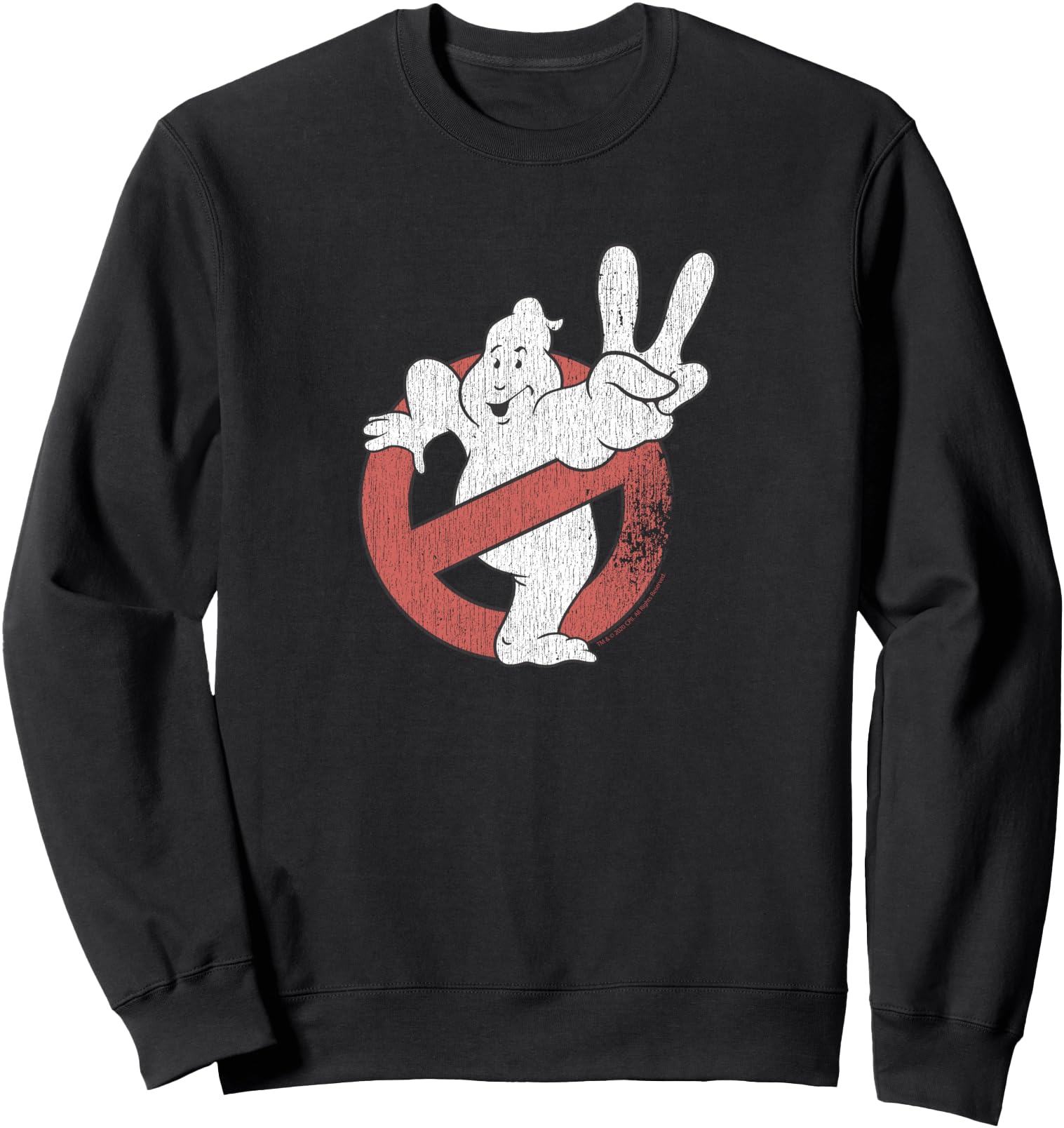 Ghostbusters Distressed Logo Ghostbusters II Retro Movie Sweatshirt
