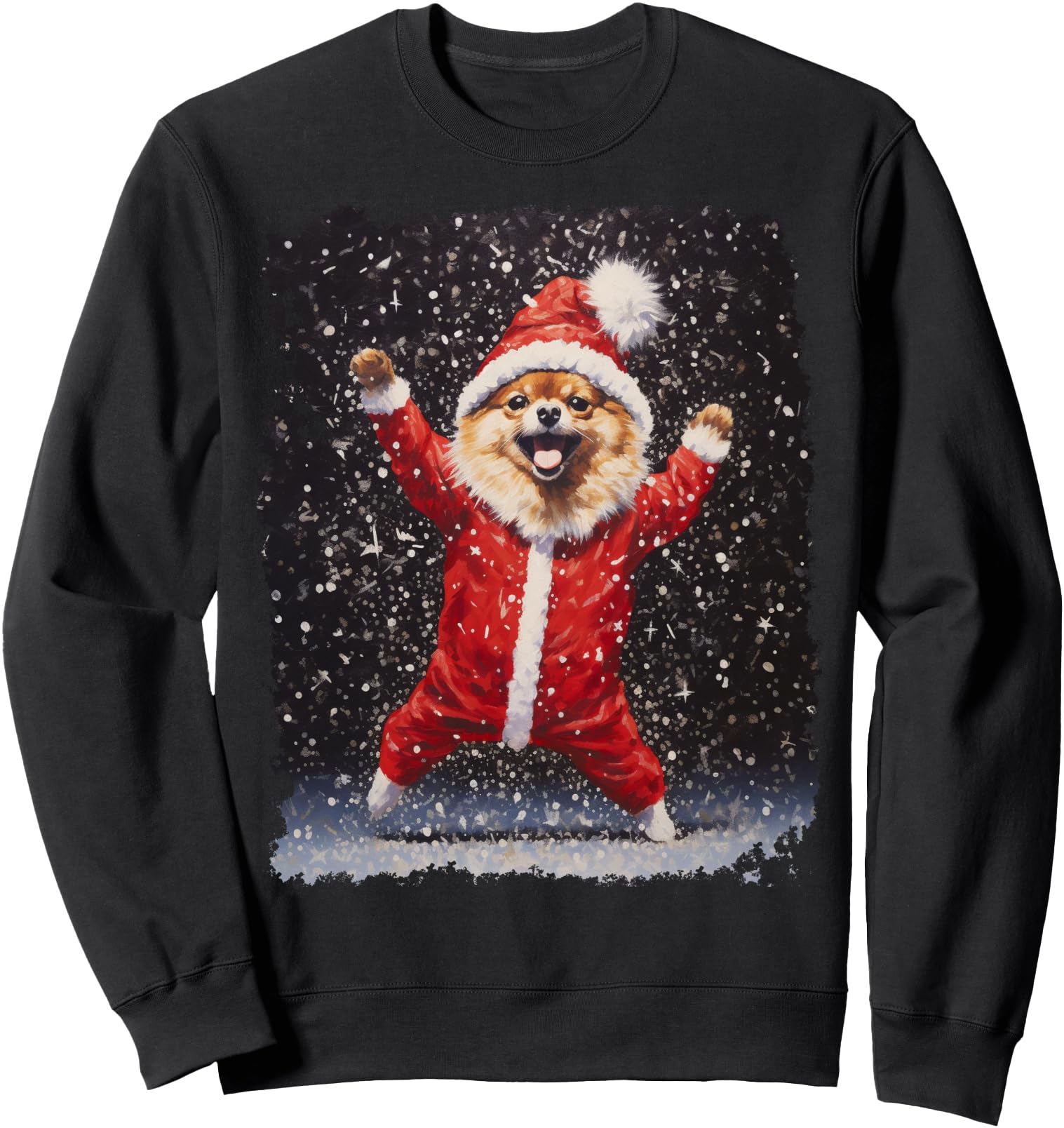 Funny Christmas Dog Pomeranian Sweatshirt