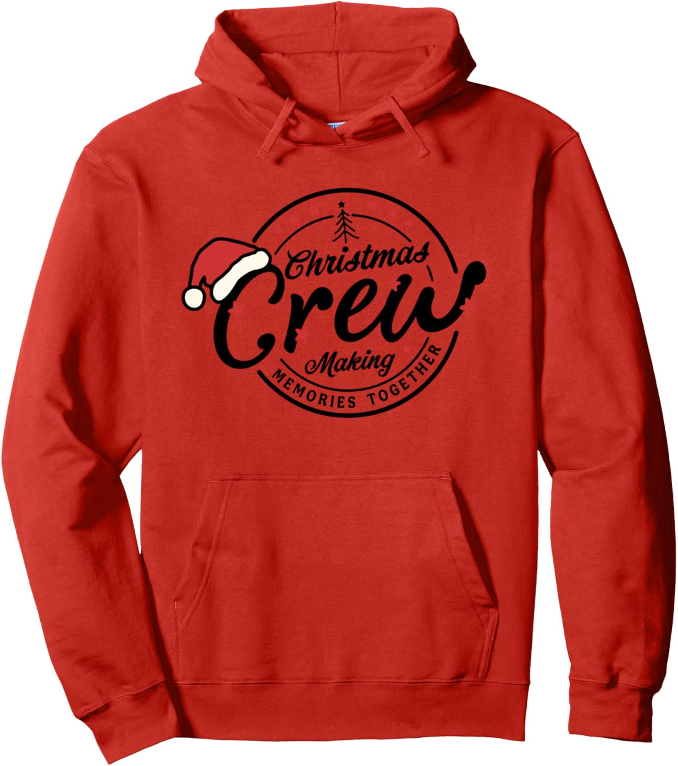 Christmas Crew Matching Family Reunion Graphic Xmas Holiday Pullover Hoodie