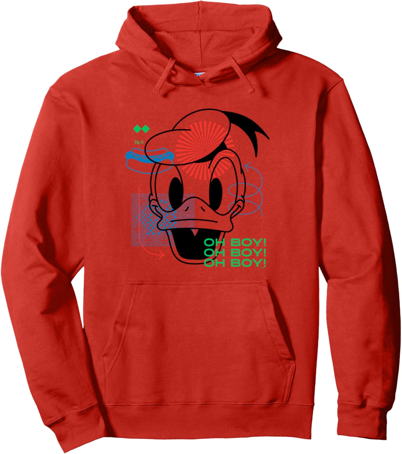 Disney Donald Duck Oh Boy Pullover Hoodie